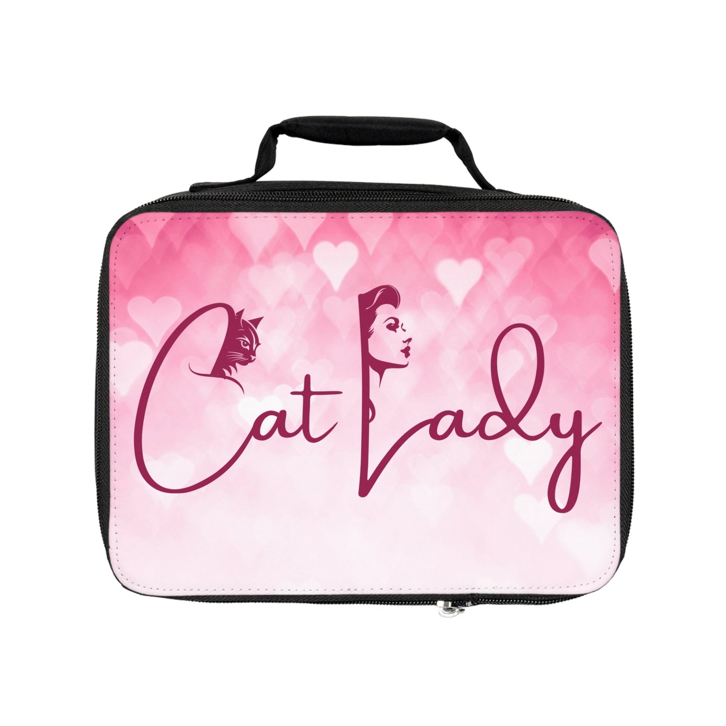 Cute Cat Lady Lunch Bag - Insulated Tote Printify
