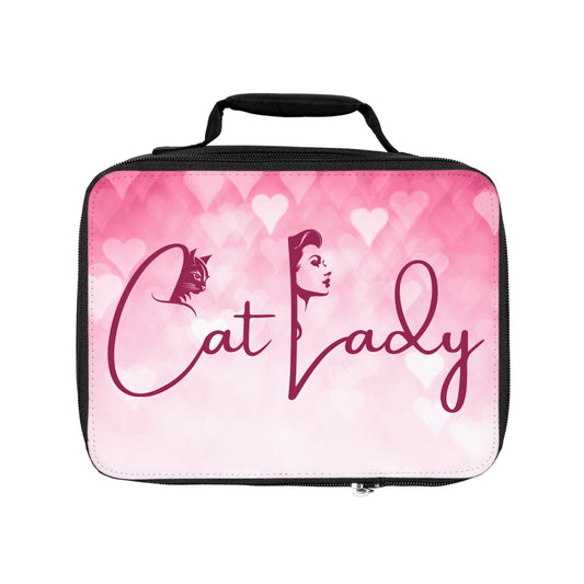 Cute Cat Lady Lunch Bag - Insulated Tote Printify
