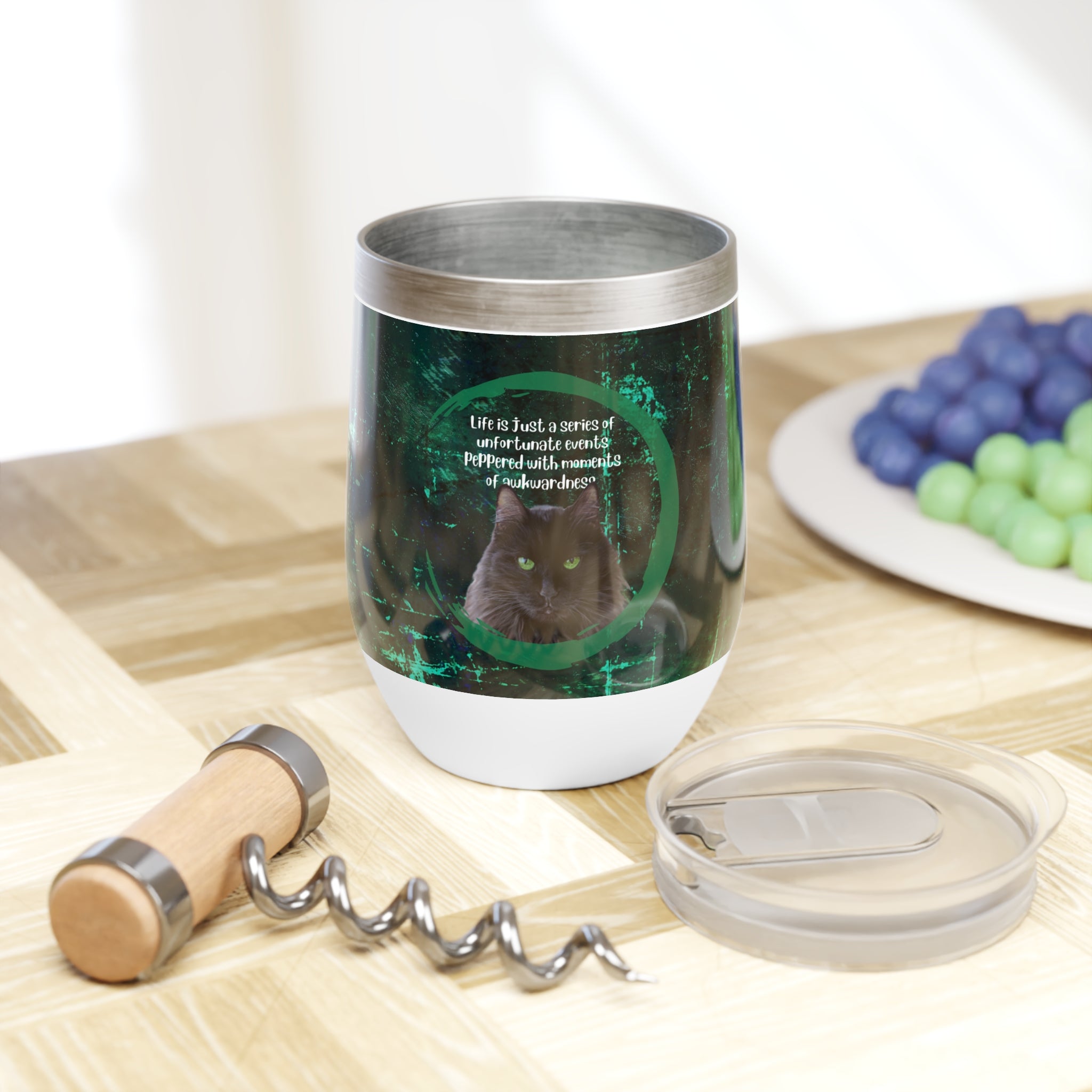 Photo depicting the ​Awkwardness Chill Wine Tumbler from EpiAl's Shop.