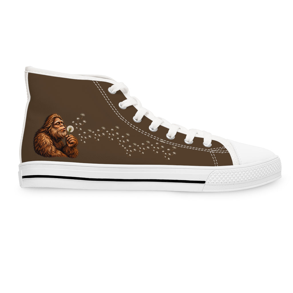 Women's Bigfoot Dandelion High Top Sneakers | Brown Sasquatch Canvas Shoes