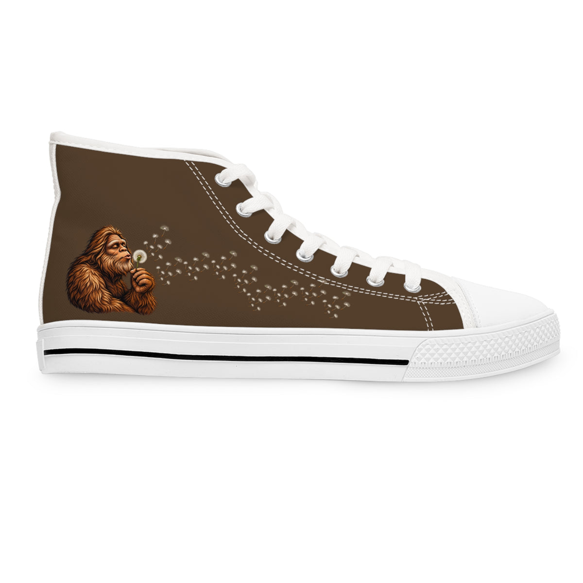 Women's Bigfoot Dandelion High Top Sneakers | Brown Sasquatch Canvas Shoes