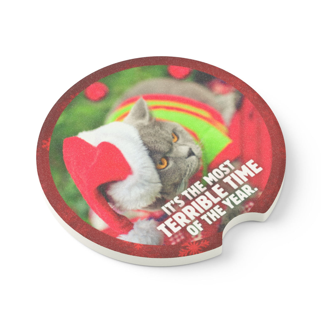 Most Terrible Time Soapstone Car Coaster