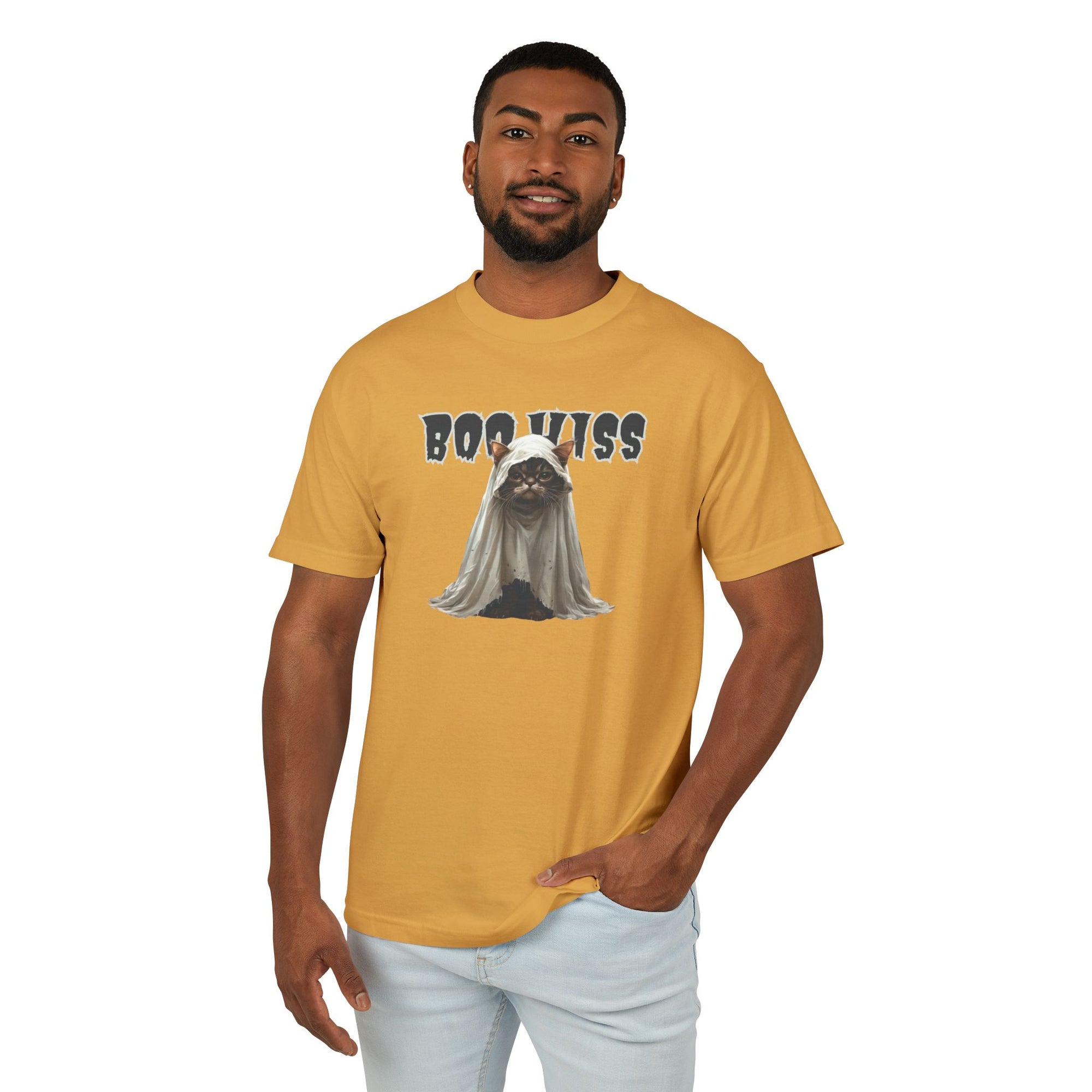 Boo Hiss Ghost Kitty Unisex Tee, Halloween Shirt