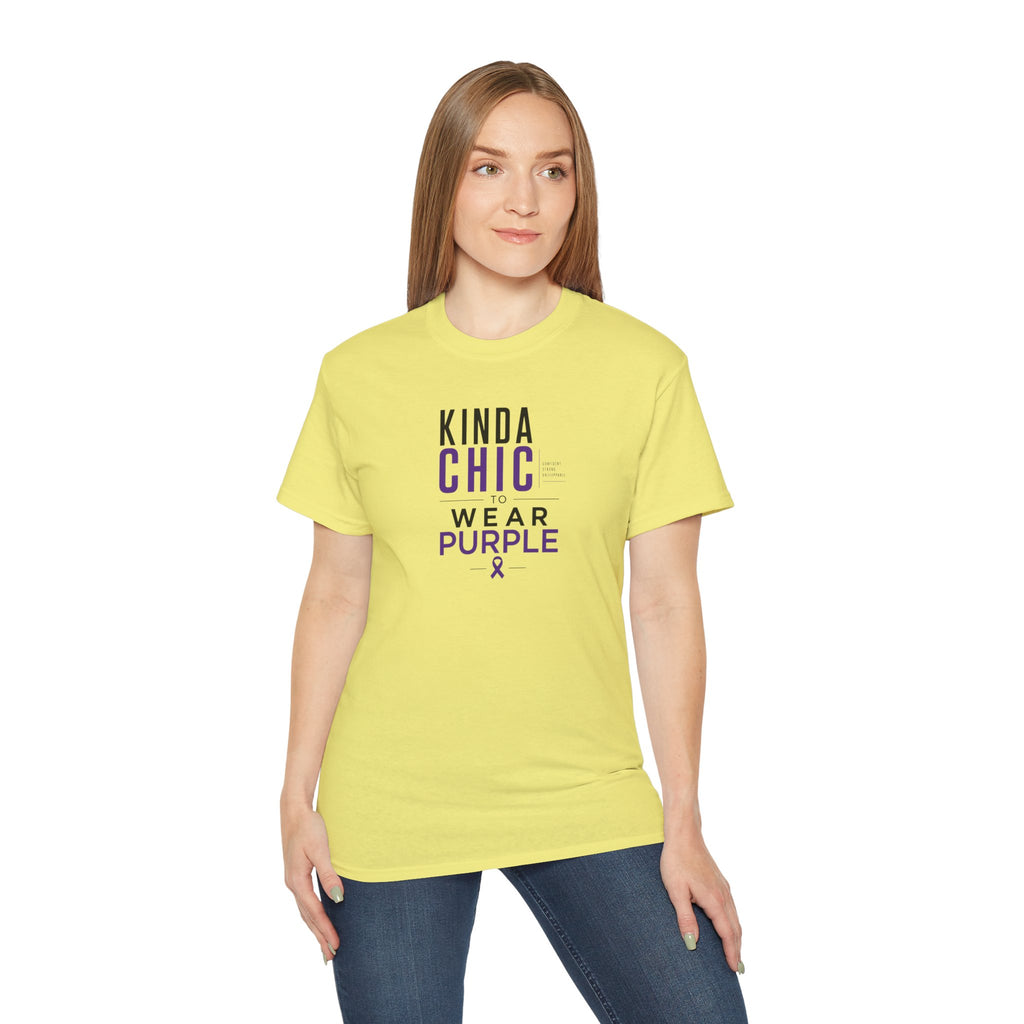 Kinda Chic to Wear Purple Epilepsy Awareness T-Shirt