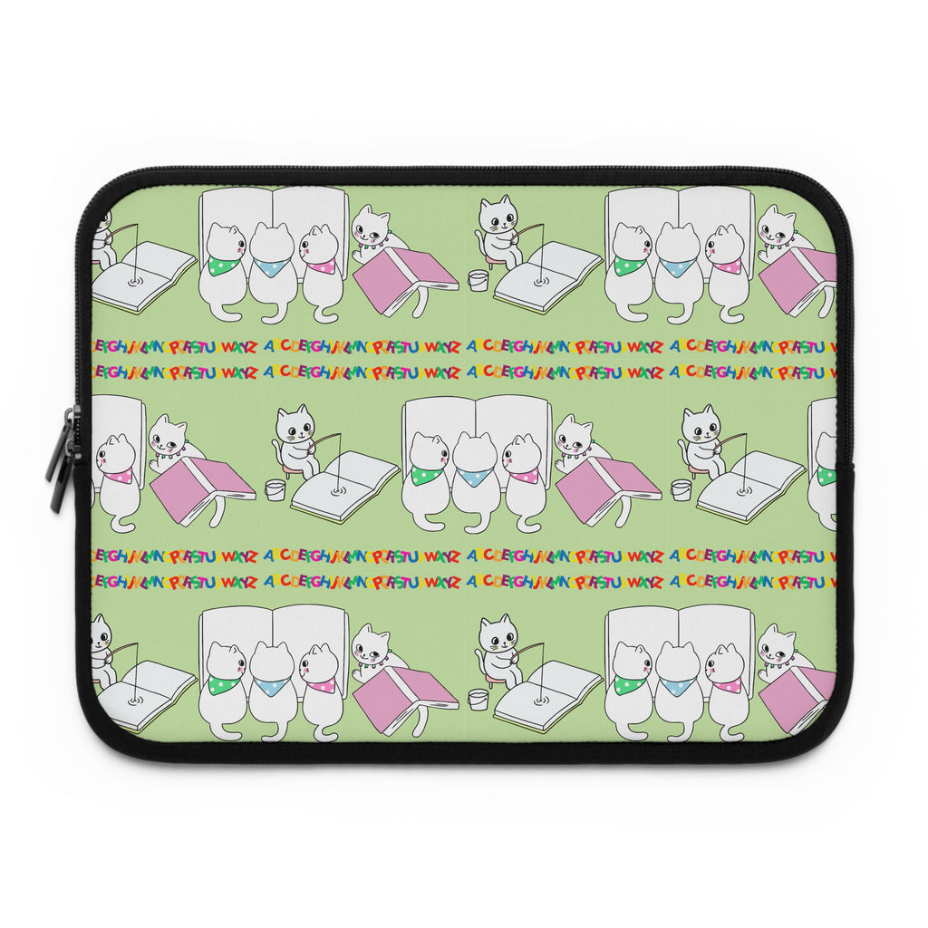 Whimsical Cat Laptop Sleeve
