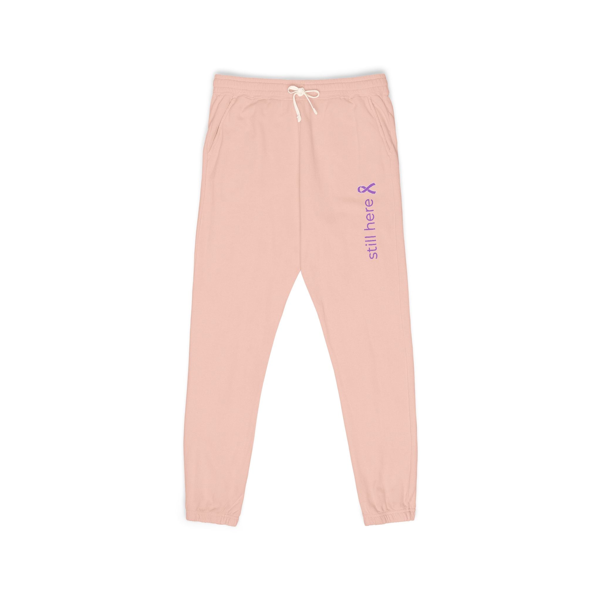 Still Here – Unisex Garment-Dyed Fleece Sweatpants