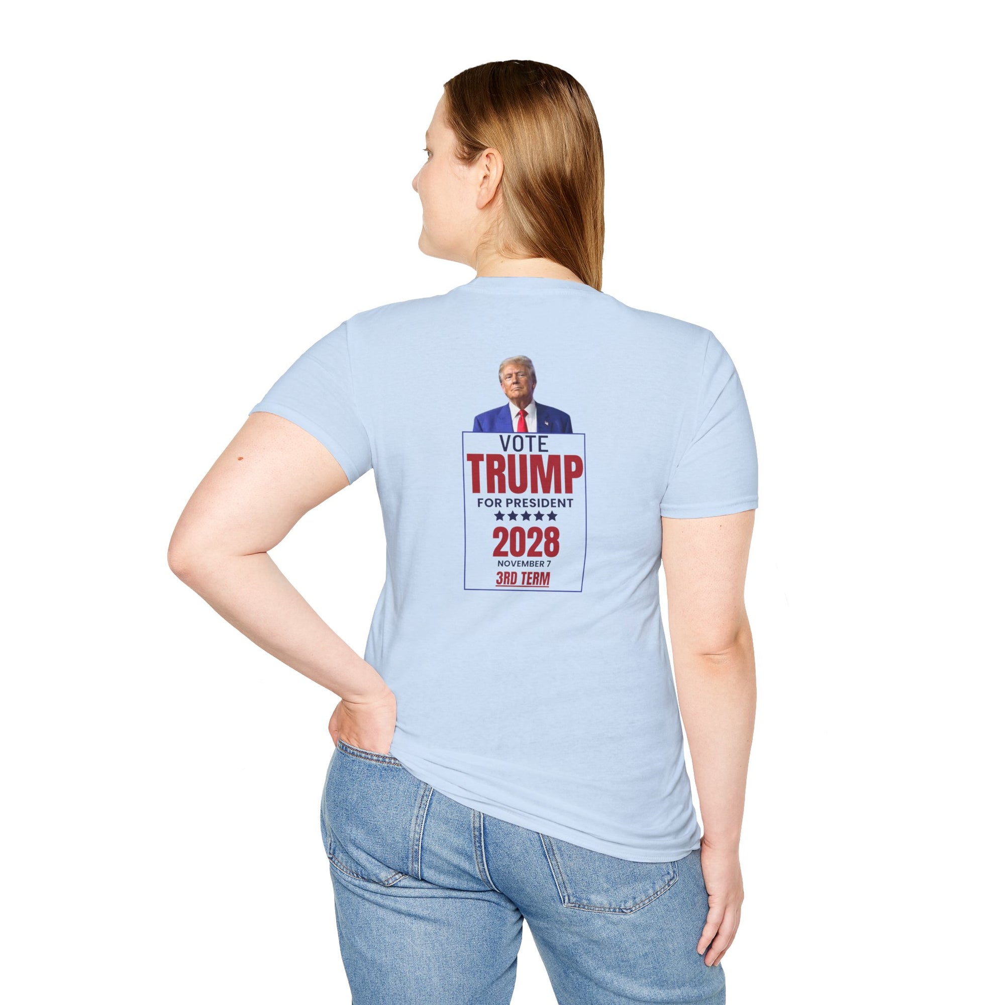 Trump 2028 Unisex Softstyle T-Shirt - Trump for President