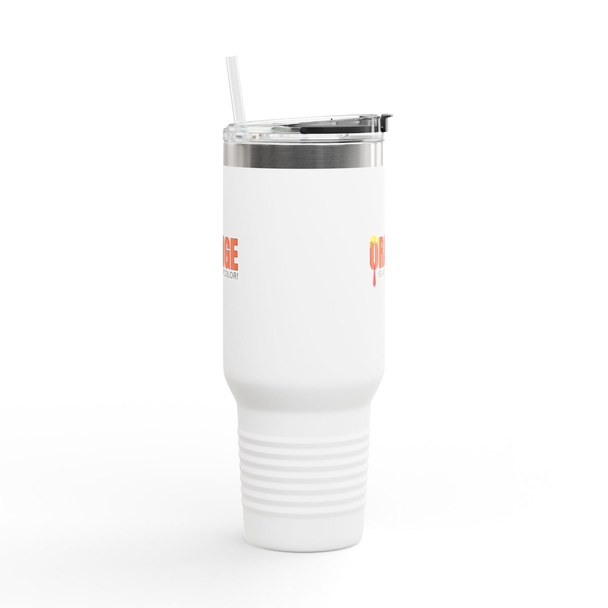 Orange Is Not My Color Insulated Travel Mug – 40oz Personal Drink Companion Printify