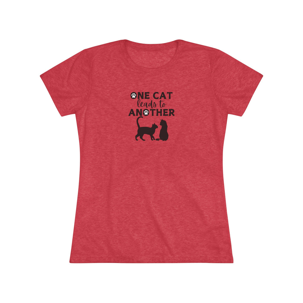 One Cat Women's Triblend Tee - T - Shirt - Epileptic Al’s Shop