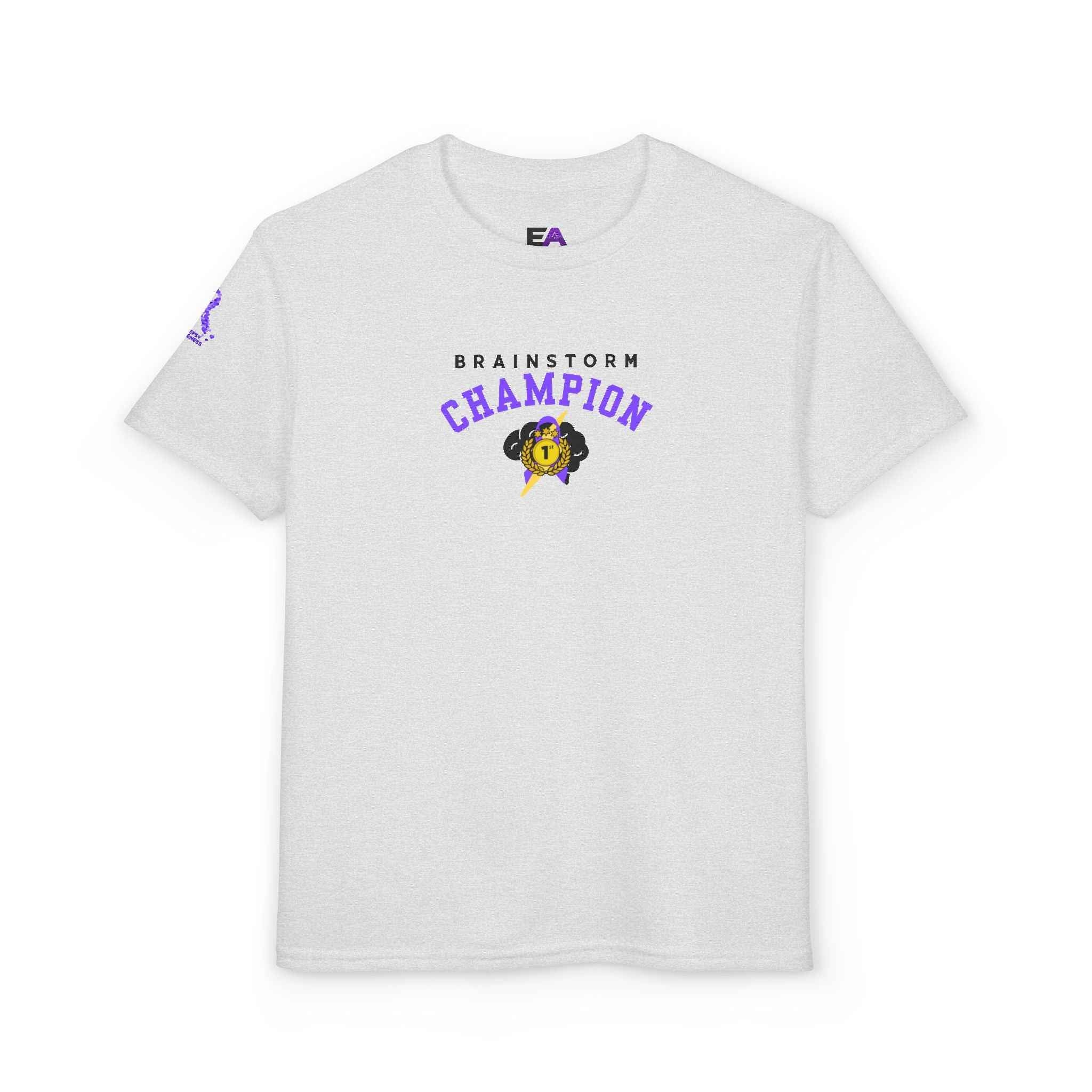 Brainstorm Champion Youth Tee – Neurostrong Kids Edition