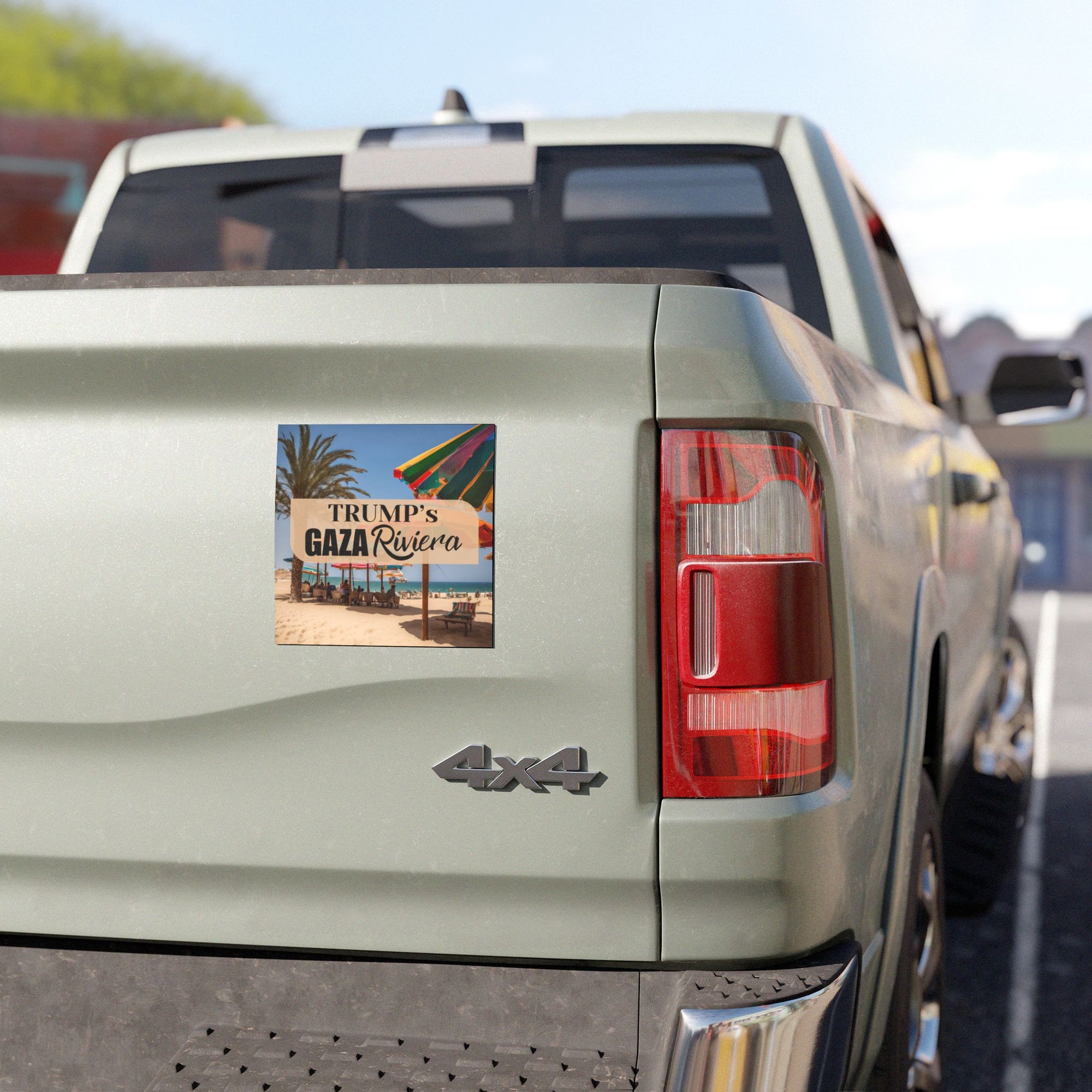 Trump's Gaza Riviera Car Magnet - Fun Travel Decor