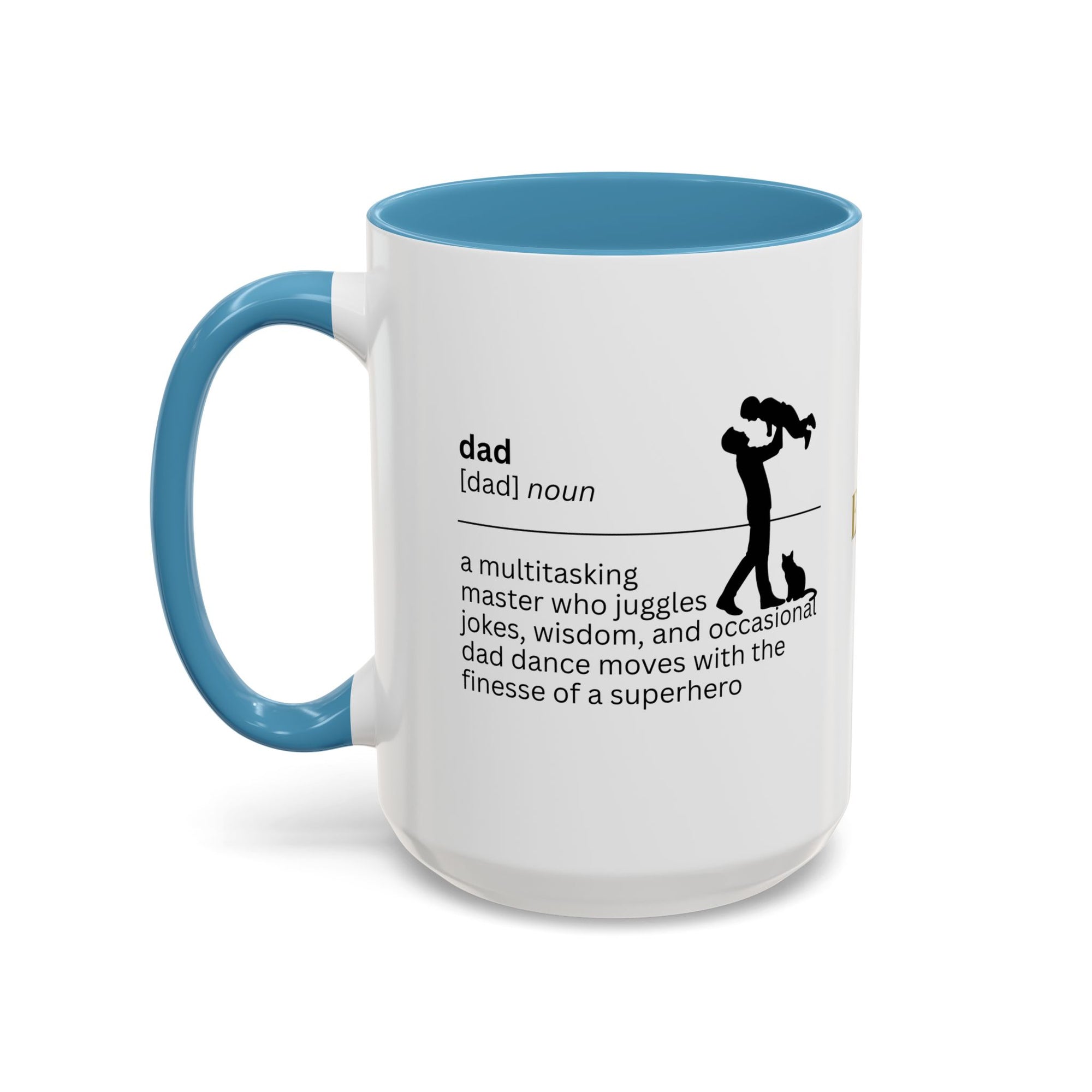 Dad Multitasking Accent Coffee Mug - Perfect Gift for Dads