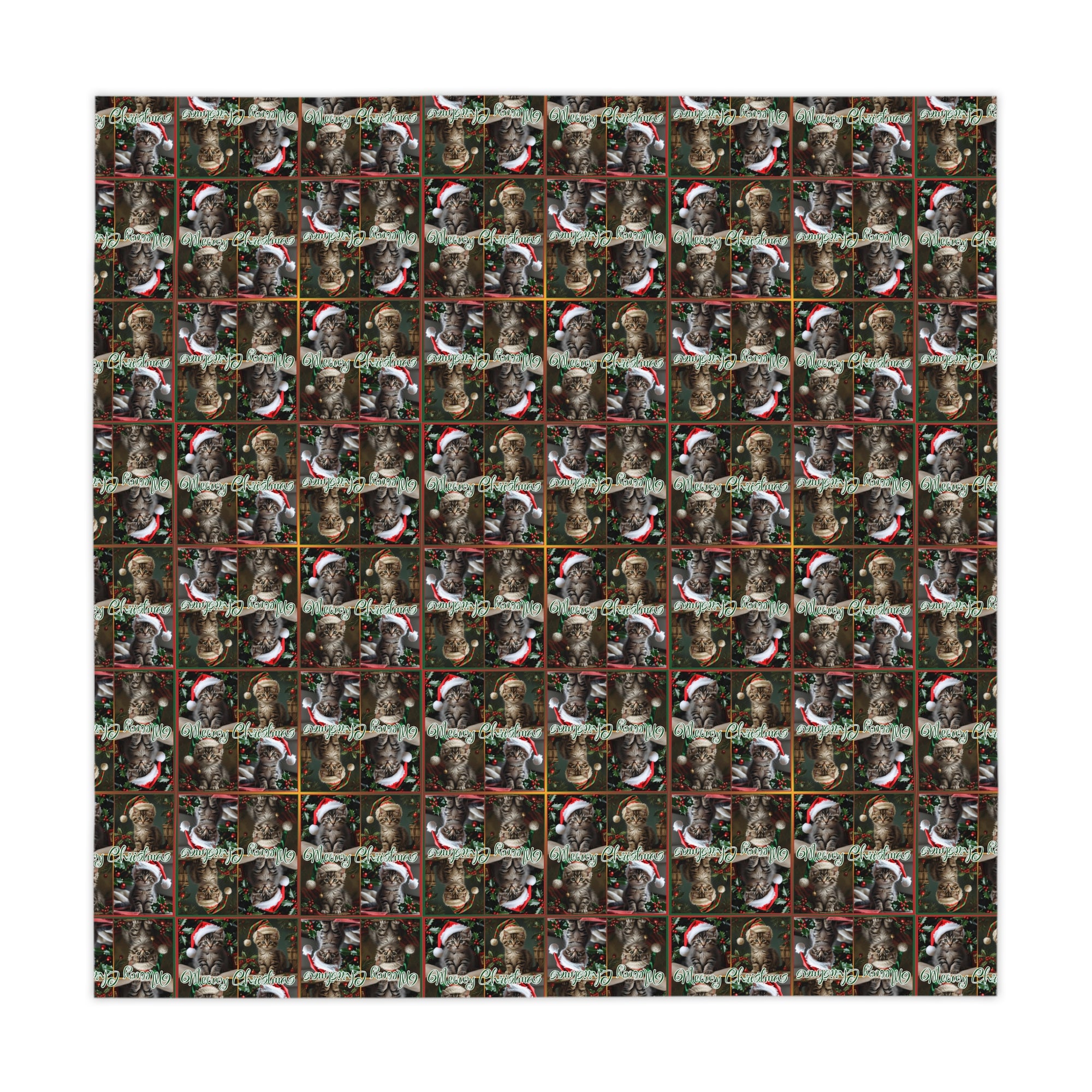 Meowy Christmas Festive Tablecloth