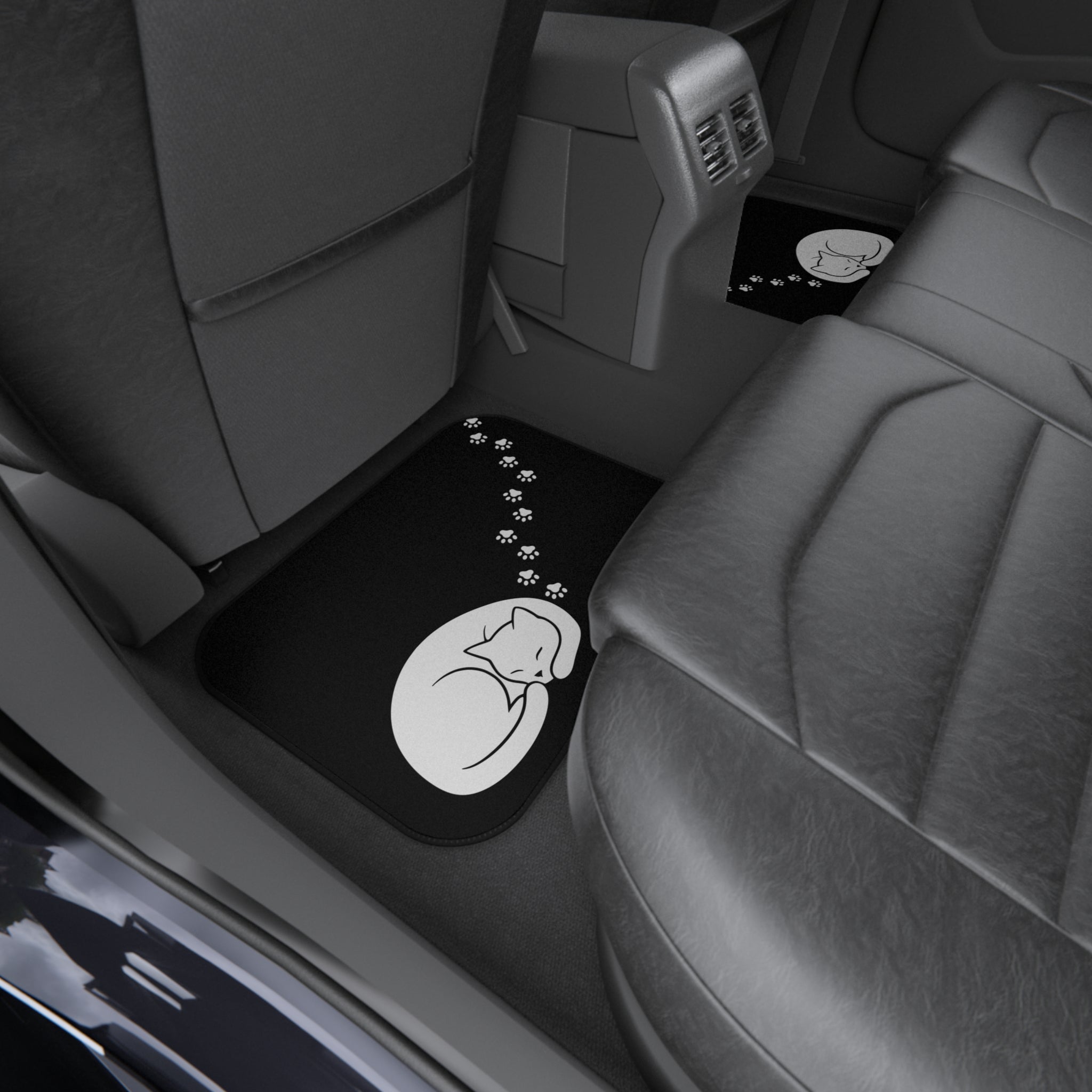 Cat Paw Trail Car Floor Mats – Set of 4