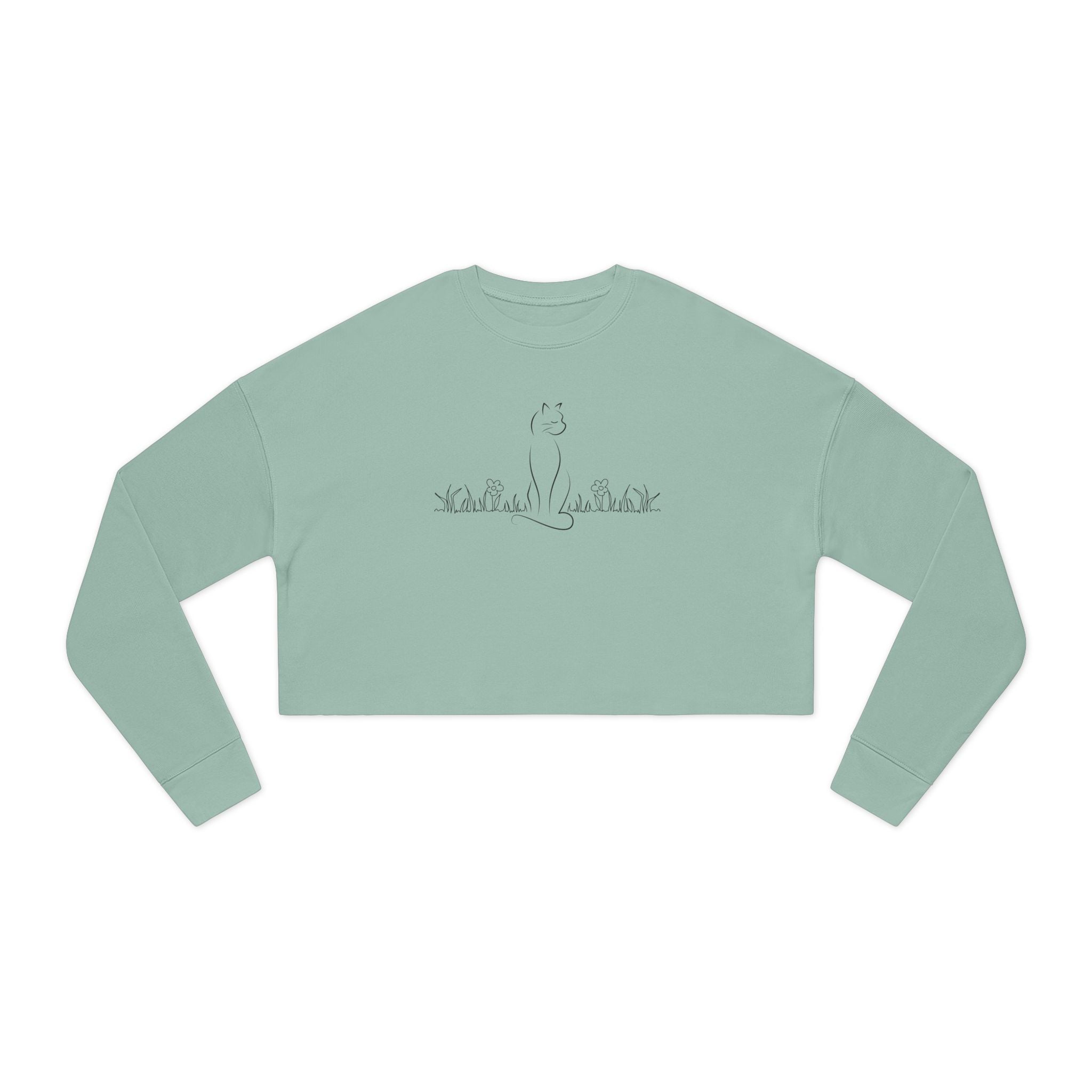 Trendy Cat Lover Women’s Cropped Sweatshirt - EpiAl's Shop