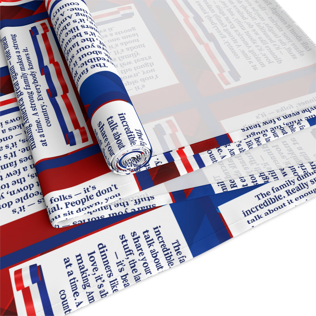 Make Family Dinners Great Again Parody Table Runner – Funny Political Décor