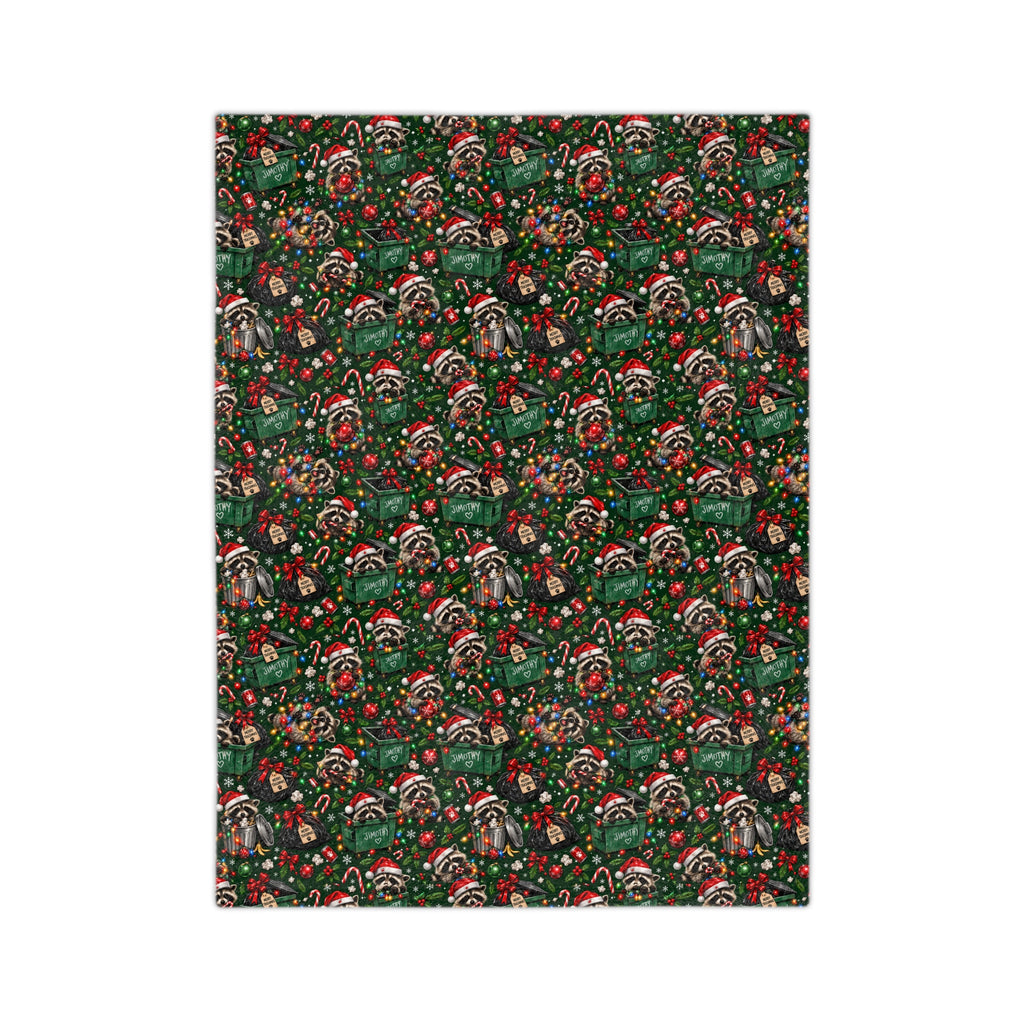 Jimothy’s Merry Trashmas Velveteen Plush Blanket