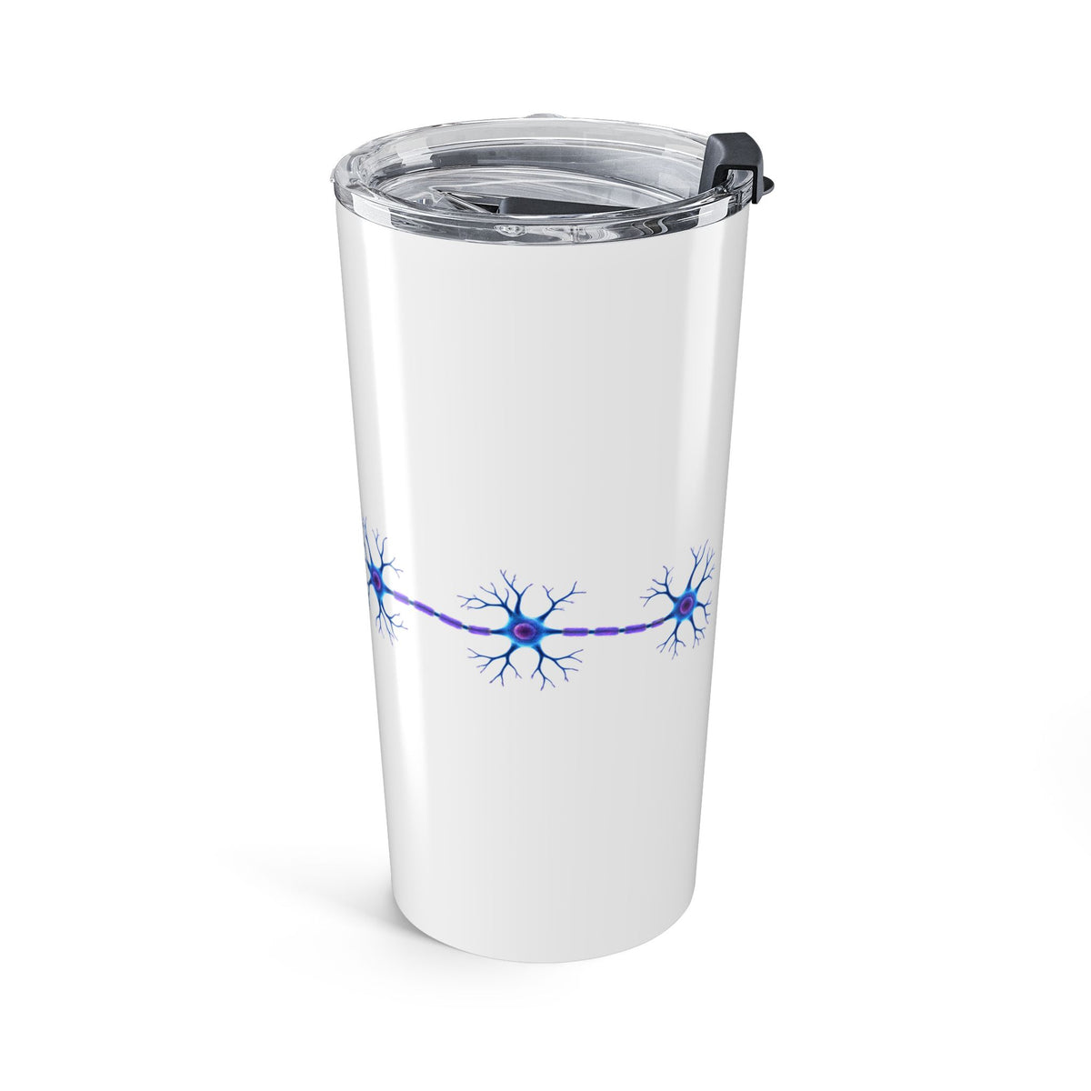 Epilepsy Awareness Purple Ribbon & Neuron 20 oz Insulated Tumbler