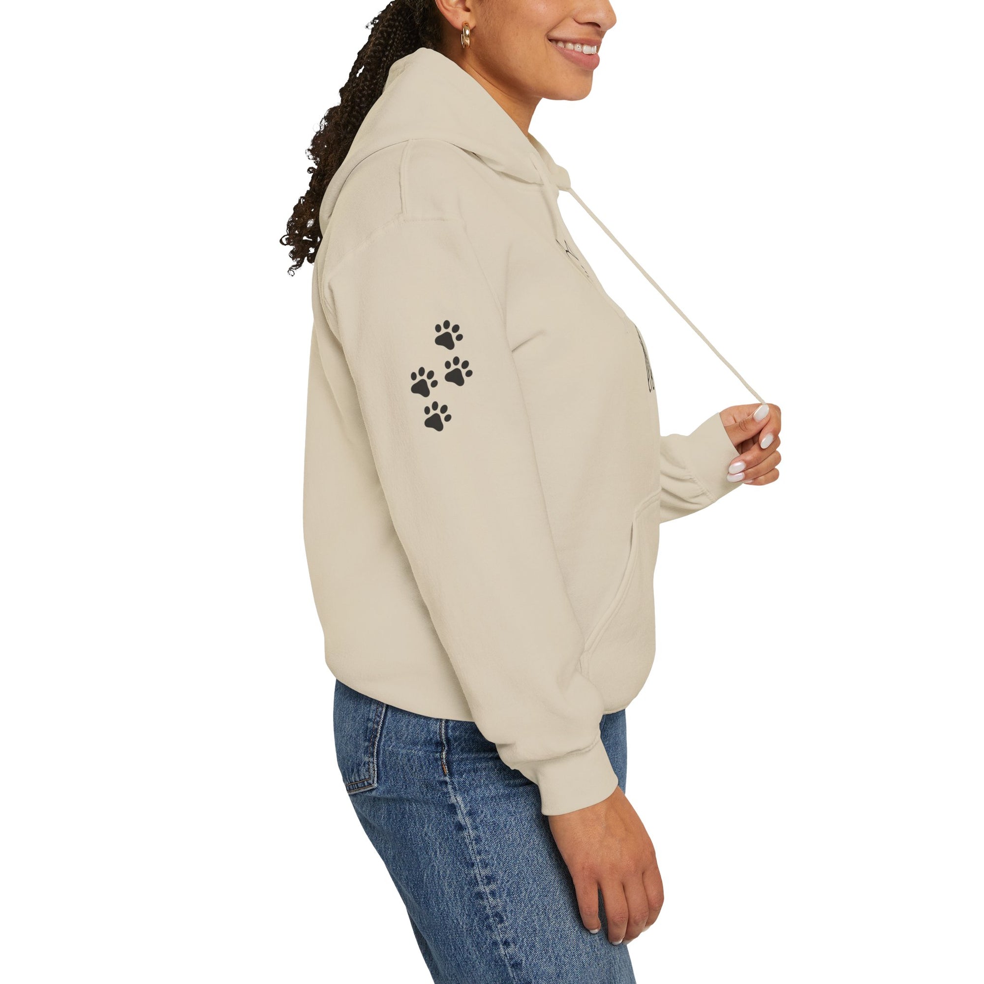 Cozy Stick Cat Lover Hoodie