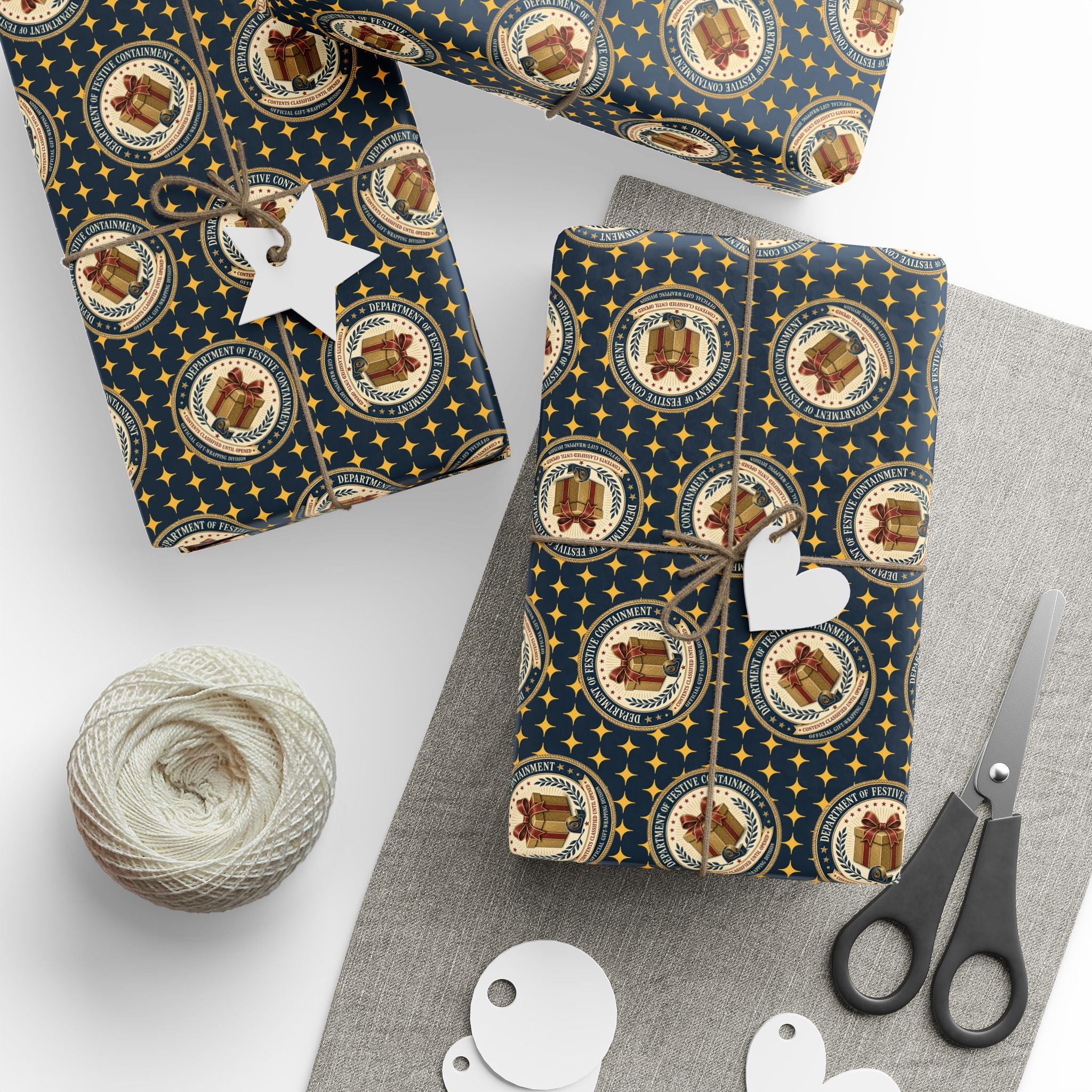 Department of Festive Containment Wrapping Paper Roll