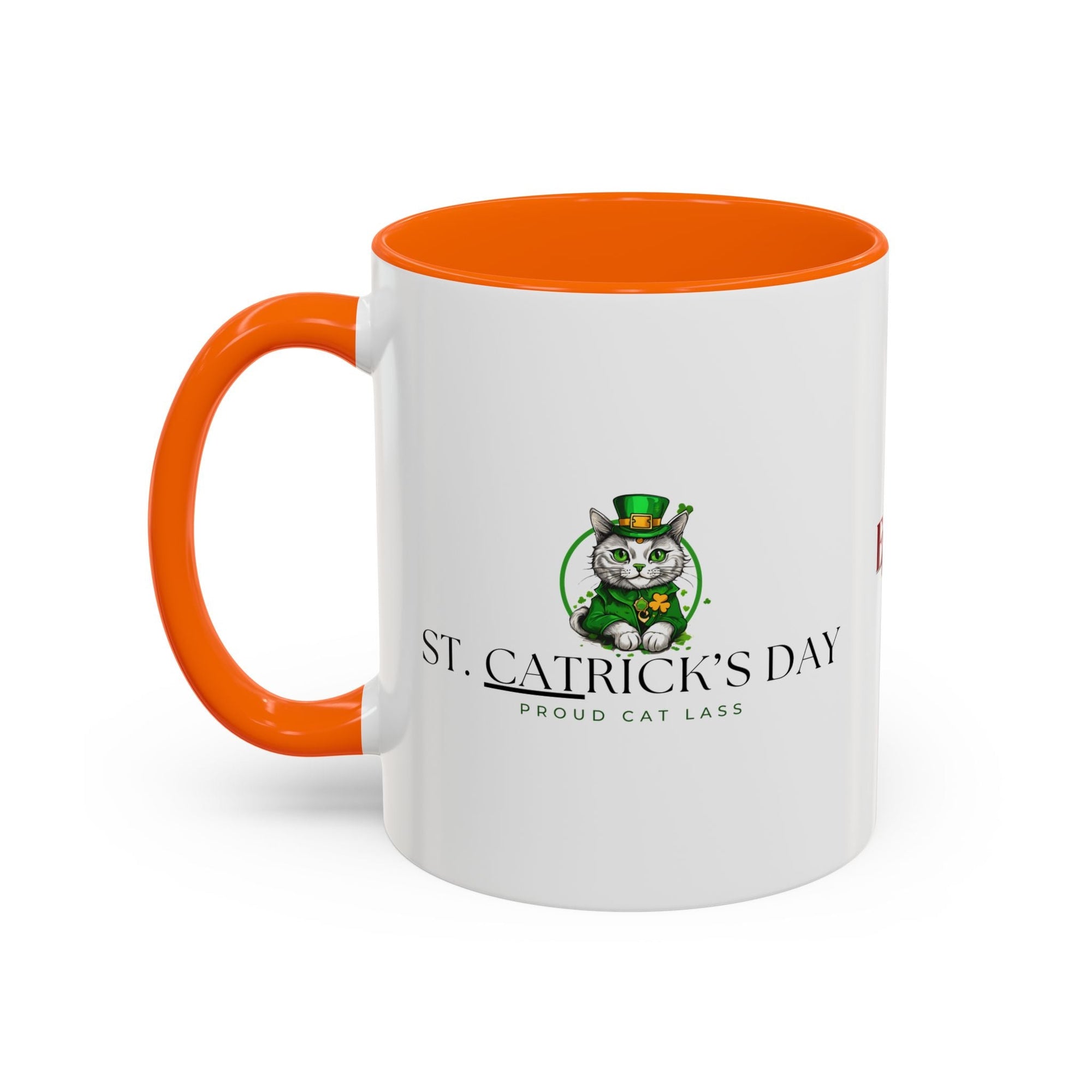 St. Patrick's Day Cat Coffee Mug - Proud Cat Lass Design Printify