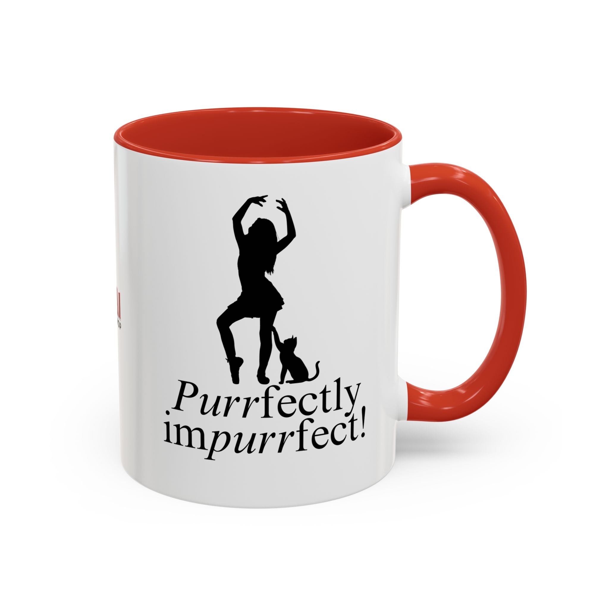 Photo depicting the ​Purrfectly Impurrfect Accent Coffee Mug (11, 15oz) from EpiAl's Shop.