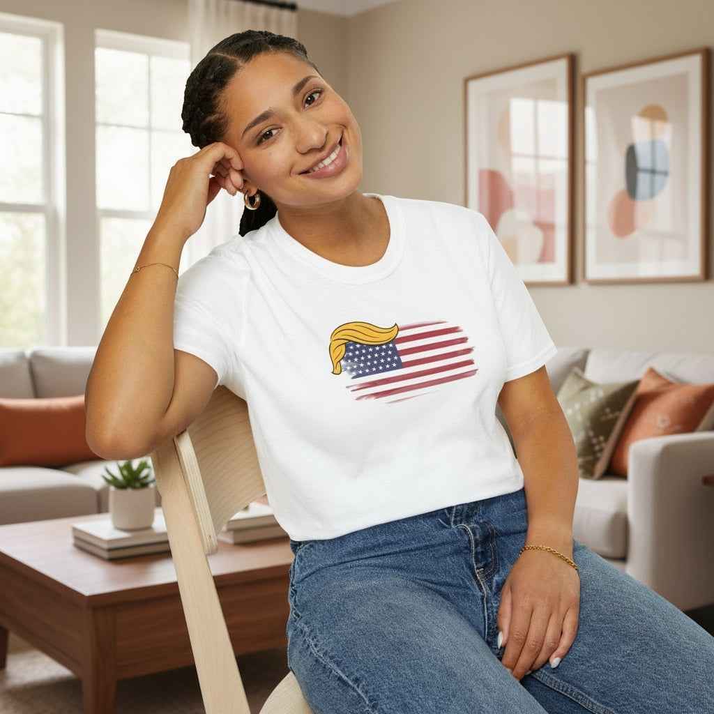 Swoop & Stripes Parody Tee – Unisex Soft Cotton T-Shirt