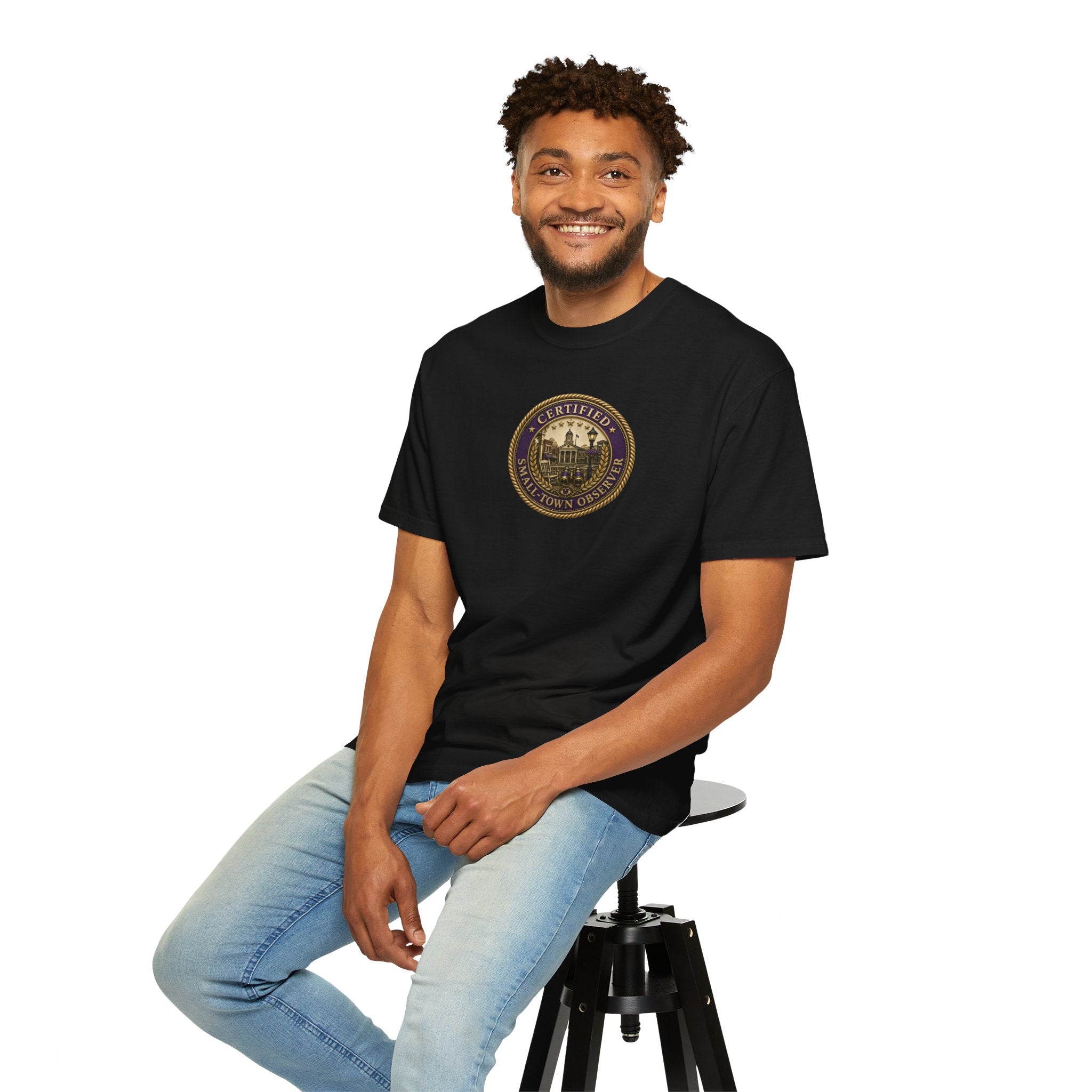 Certified Small-Town Observer Garment-Dyed T-Shirt