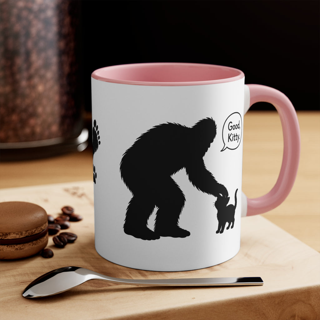 Sasquatch & Cat “Good, Kitty” Accent Mug