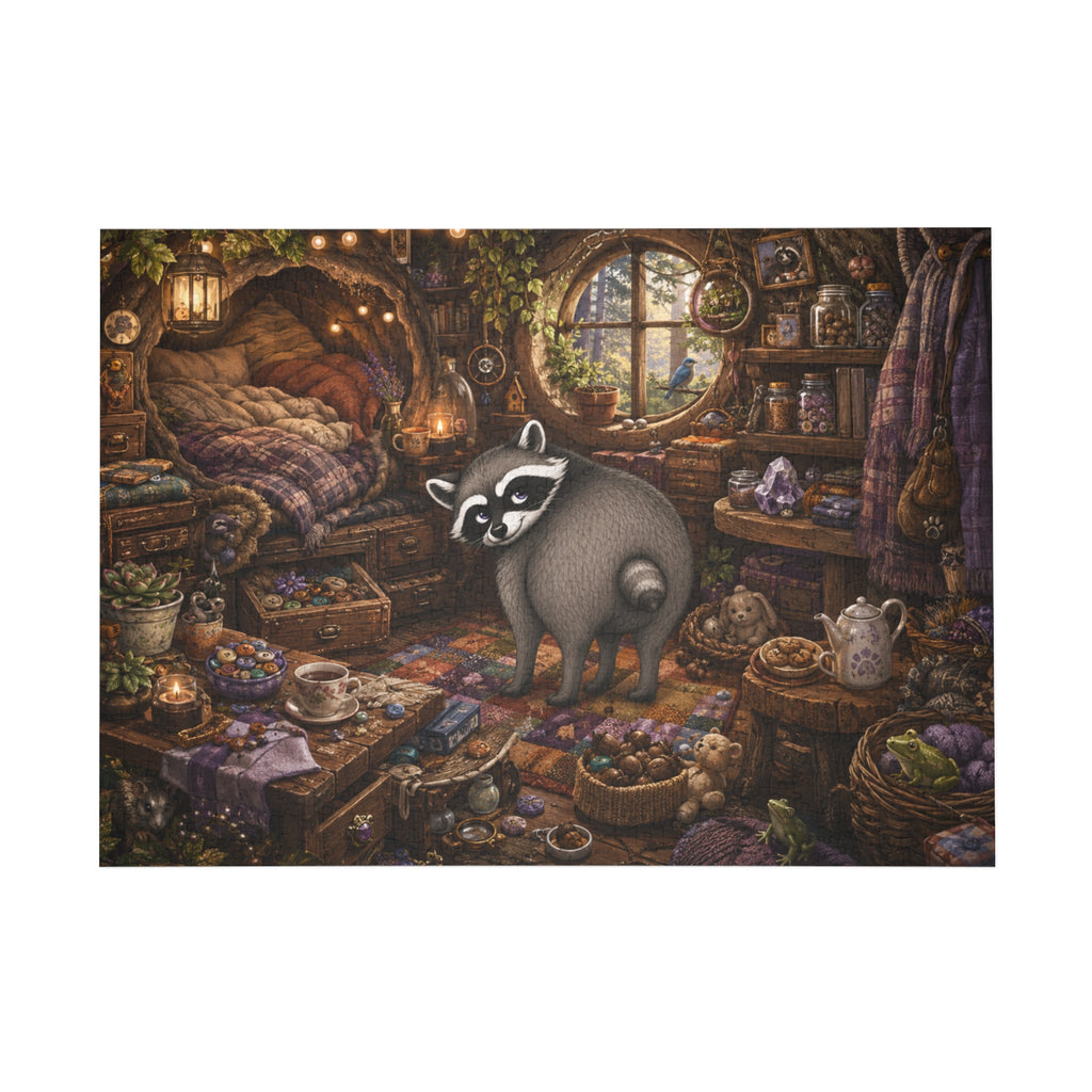Jimothy’s Cozy Woodland Hideaway Jigsaw Puzzle (96/252/500/1000 pcs)