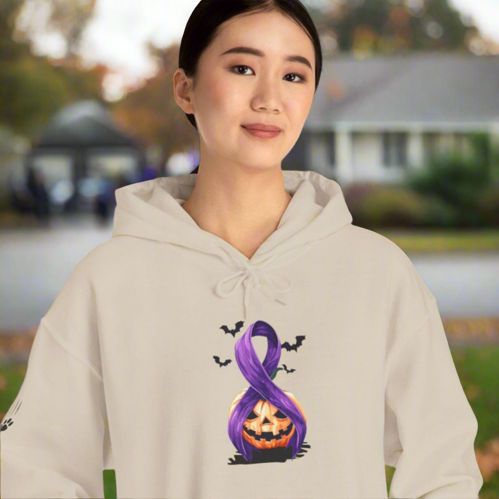 Pumpkins & Purple Ribbons Hoodie