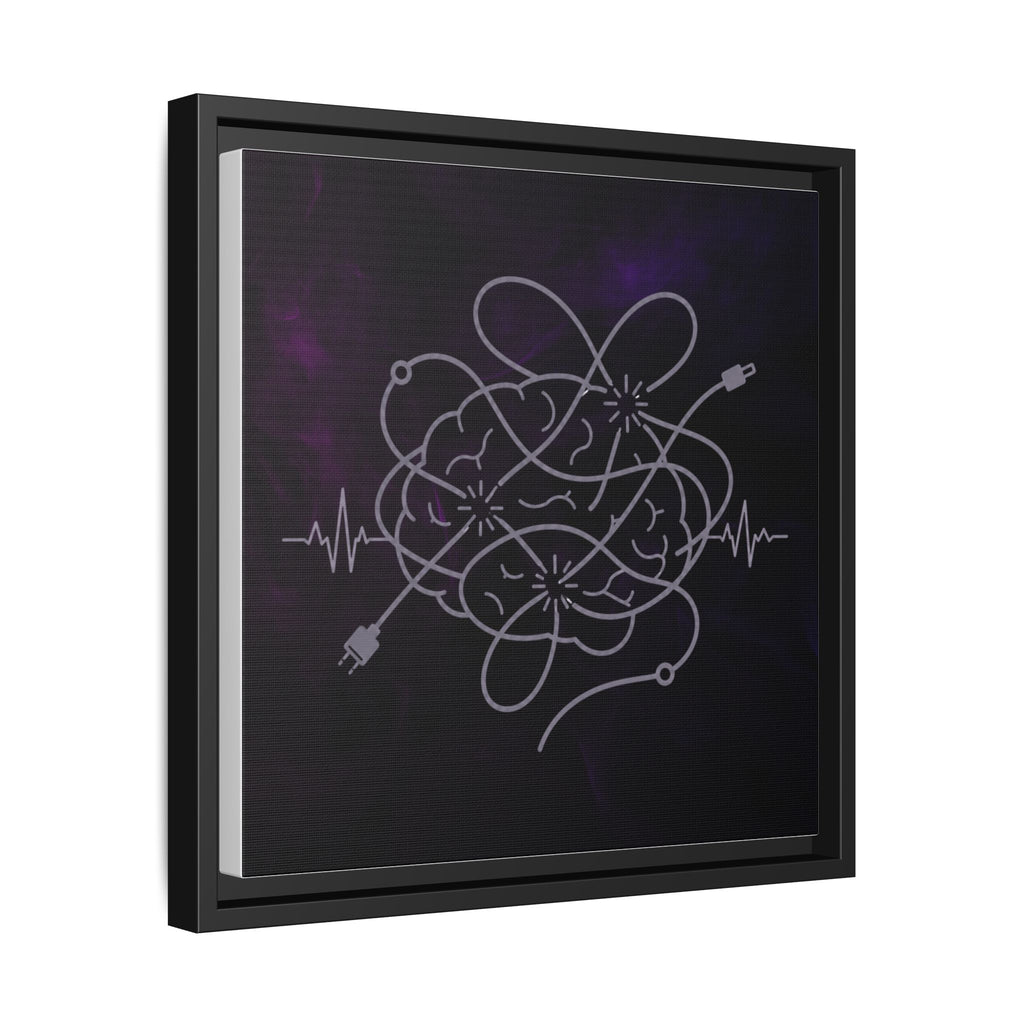 Tangled Brain Epilepsy Awareness Framed Canvas Print