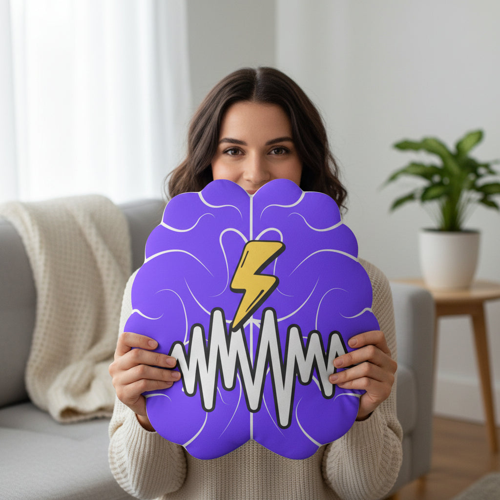 Controlled Chaos Pillow – Neurostrong Statement Cushion