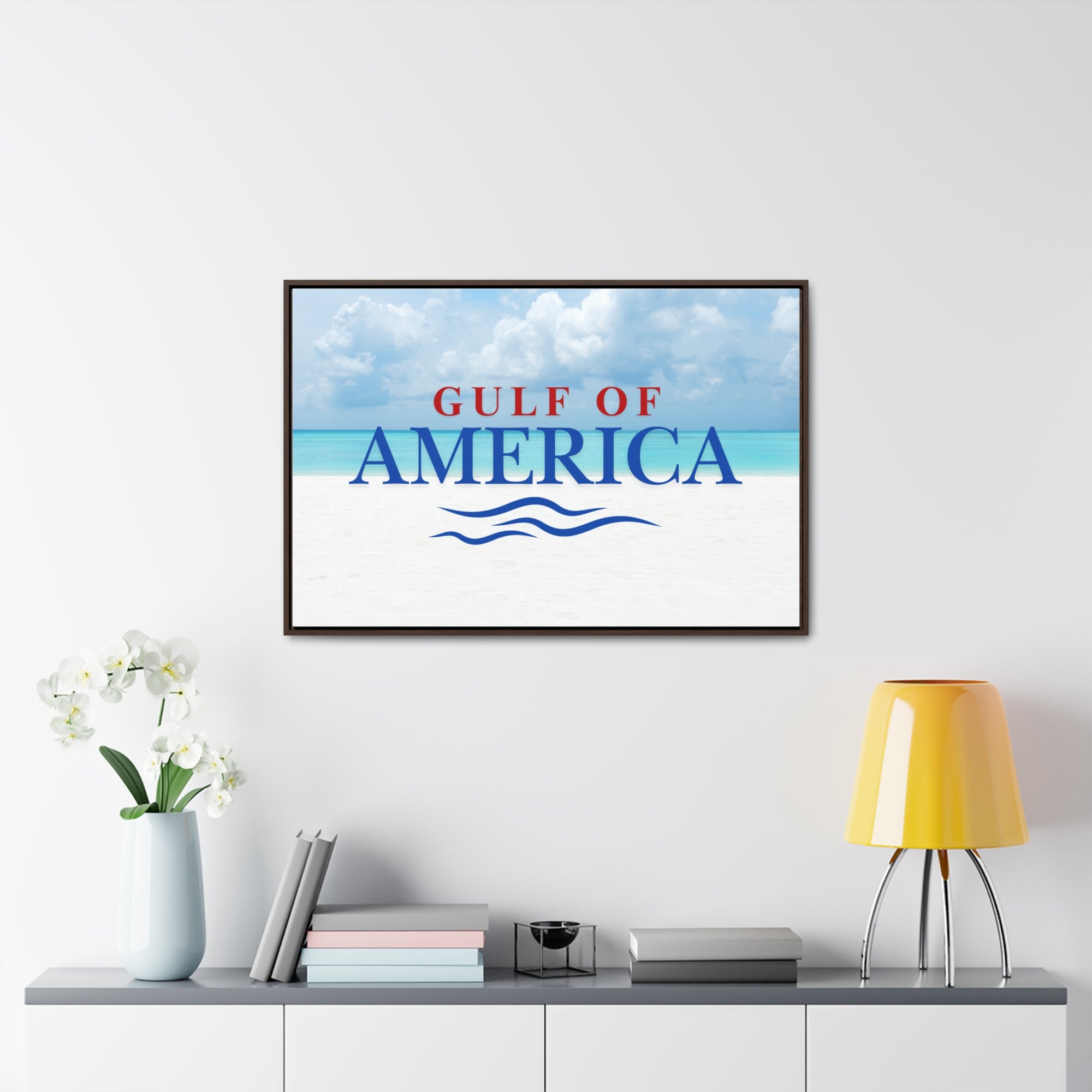 American Gulf Canvas Wrap - Coastal Wall Art for Beach Lovers