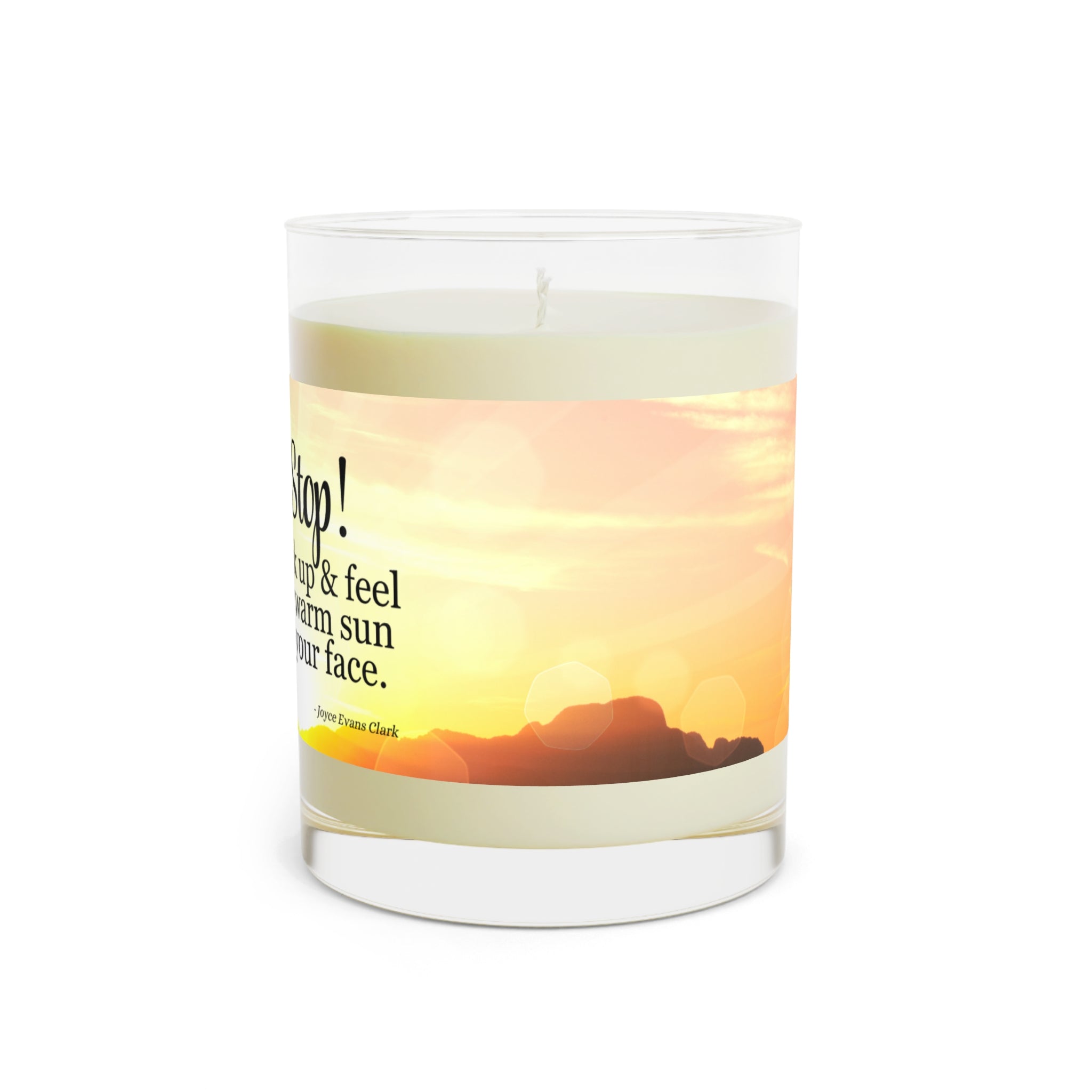 Photo depicting the ​Look Up Scented Candle - Full Glass, 11oz from EpiAl's Shop.