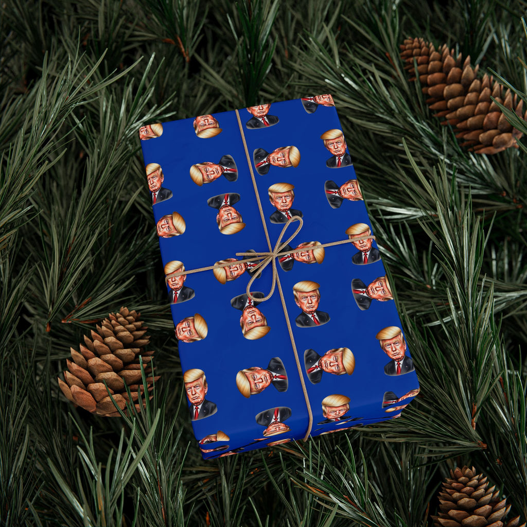 Colorful Trump Face Gift Wrap Paper for All Occasions