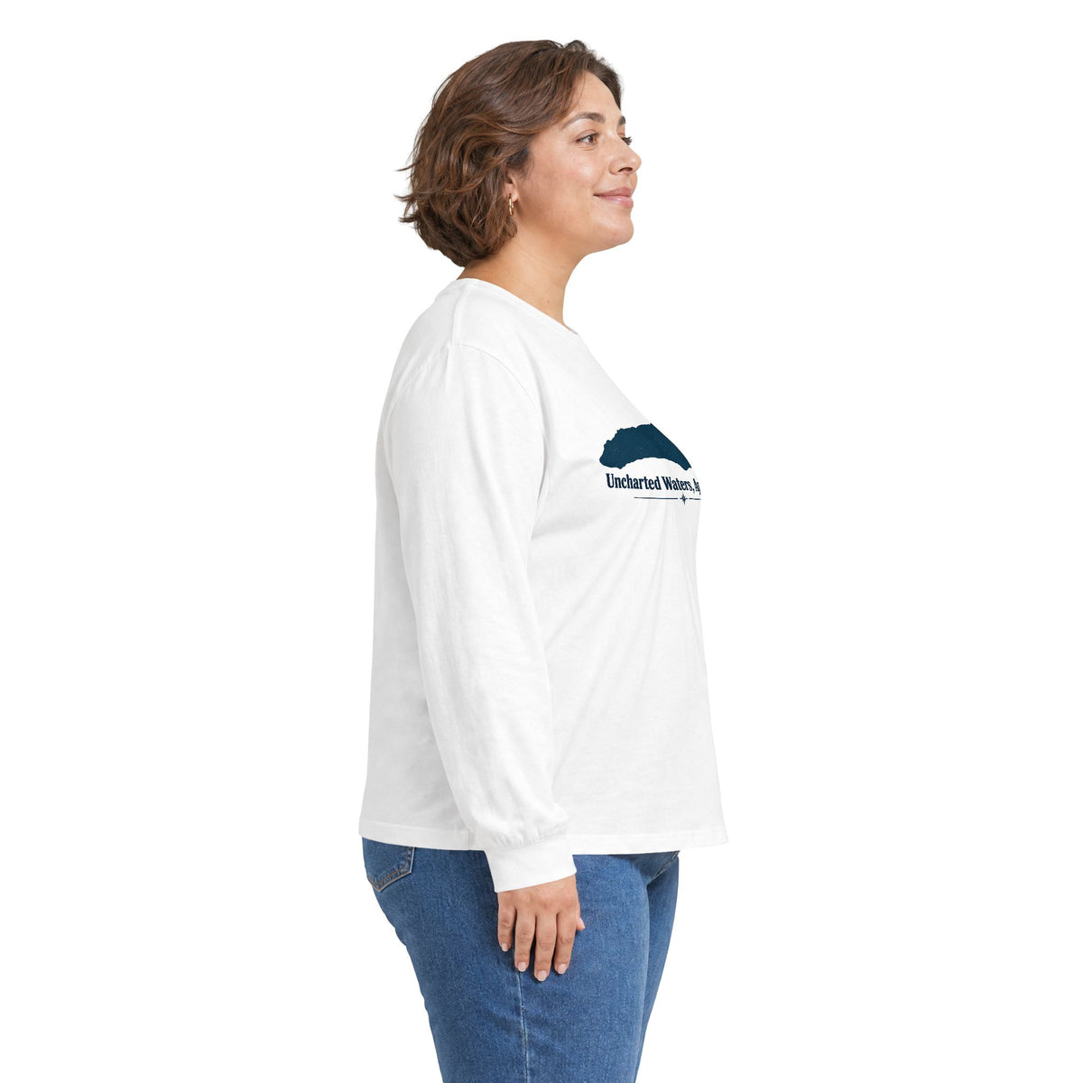 Uncharted Waters, Apparently Long Sleeve Tee | Lake Ontario Humor Shirt