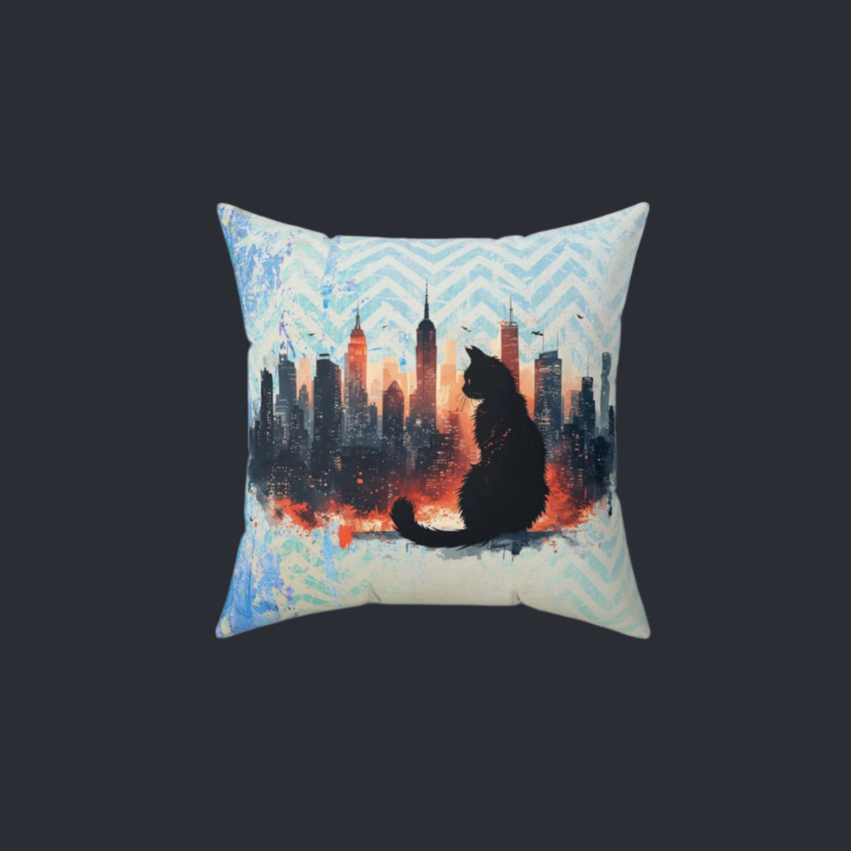 Urban Kitty Decorative Pillow, Home Decor