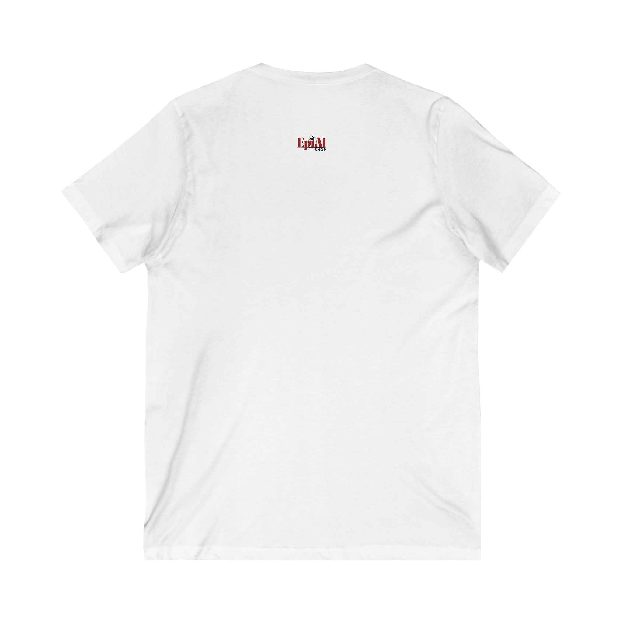 Photo depicting the ​It's a Black Cat Thing Unisex Jersey Short Sleeve V-Neck Tee from EpiAl's Shop.