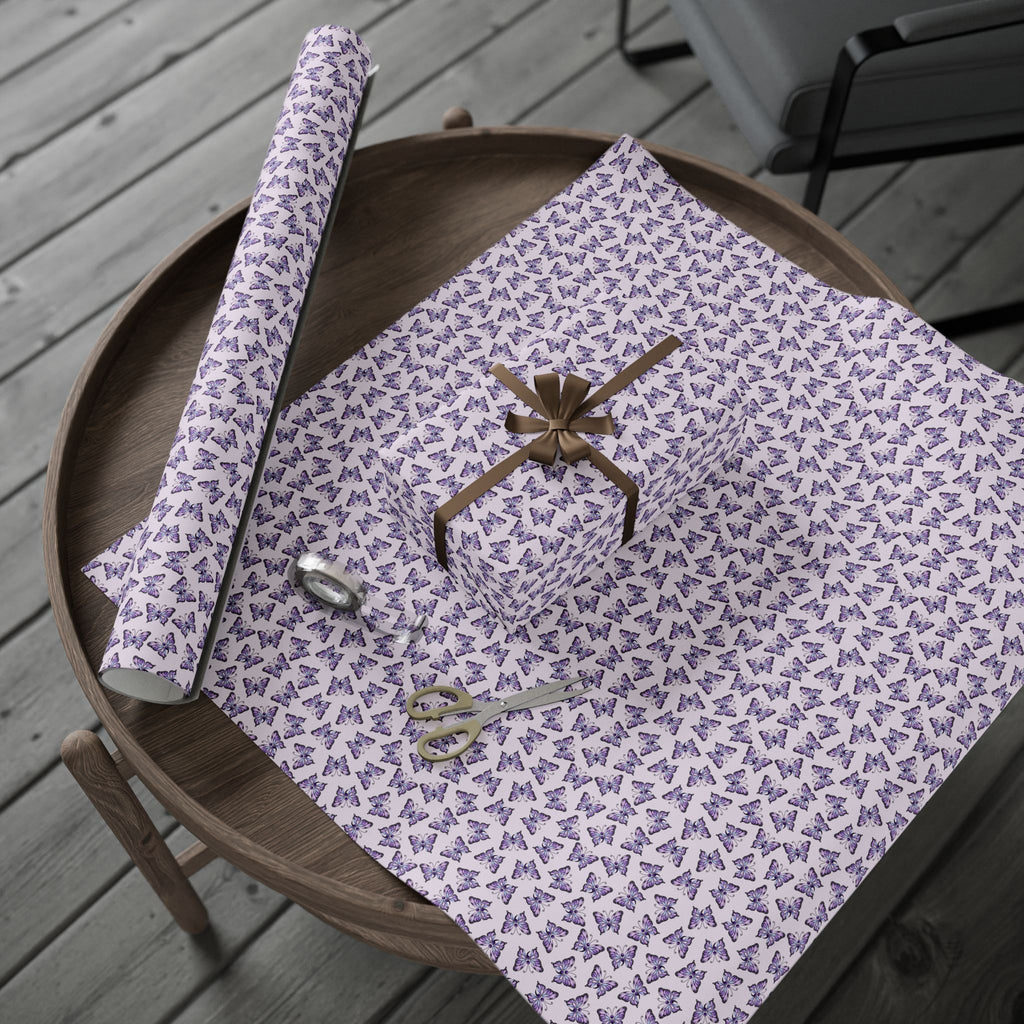 Purple Butterfly Suicide Prevention Awareness Wrapping Paper | Hope & Remembrance Gift Wrap