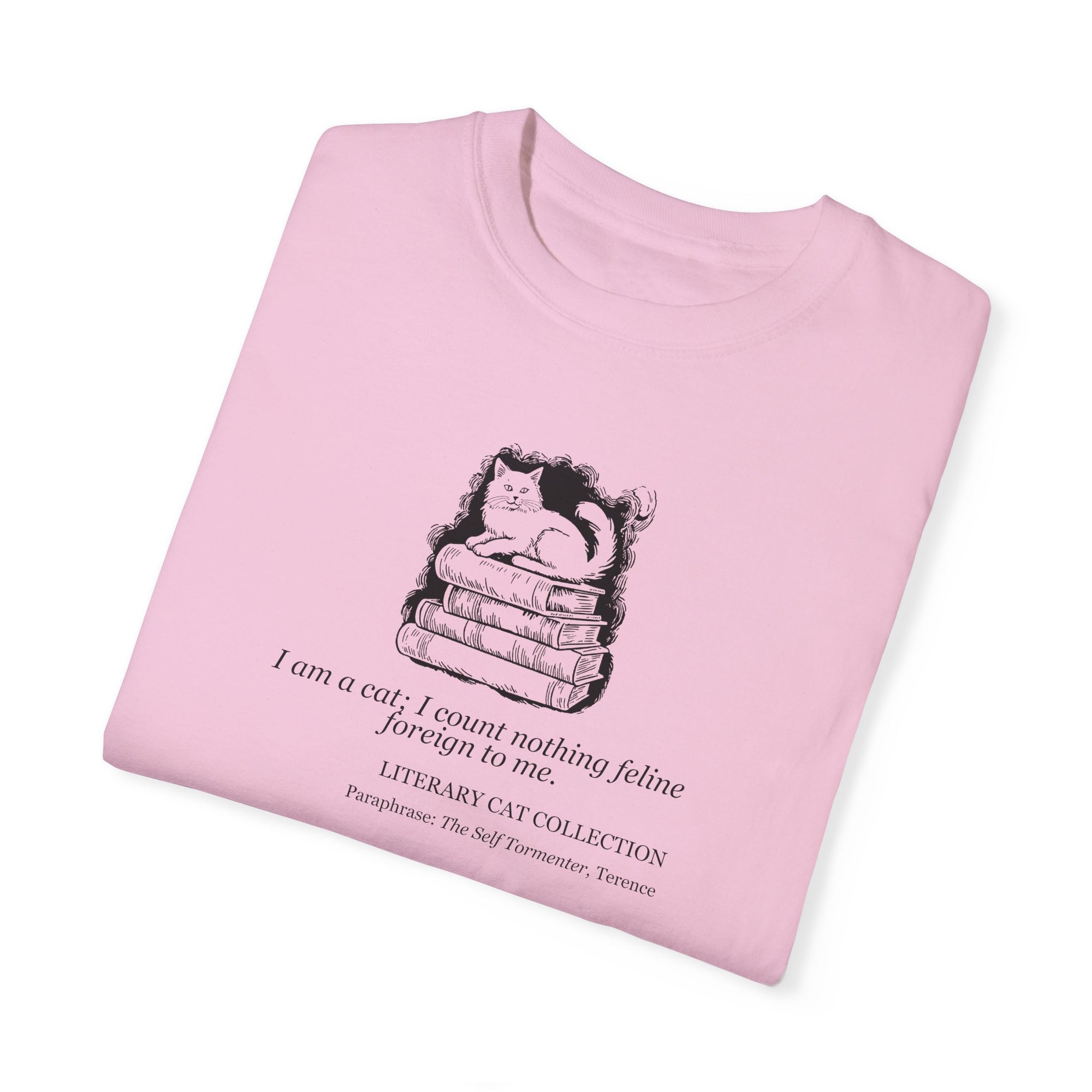 Literary Cat Unisex T-Shirt - The Self Tormenter