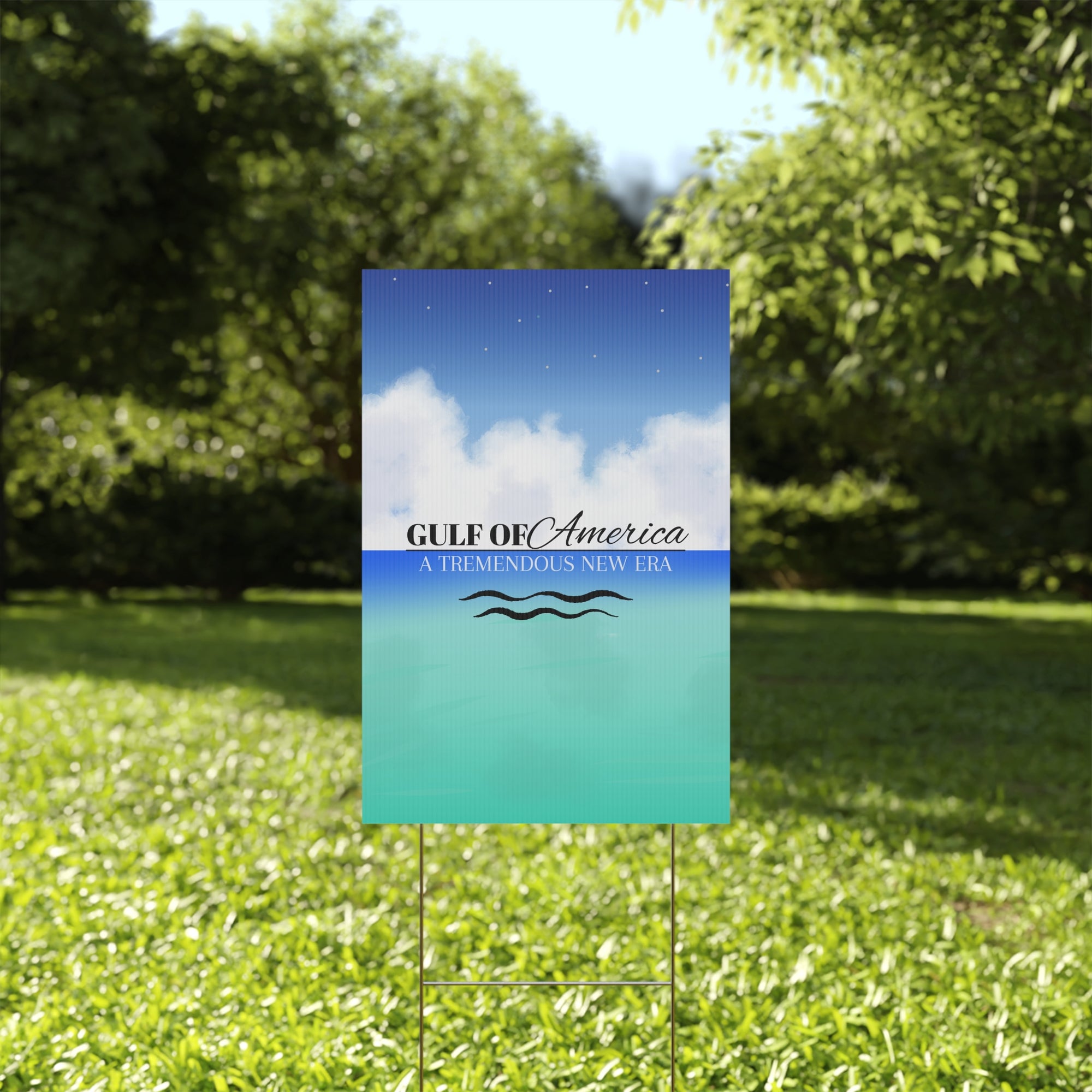 American Gulf Plastic Yard Sign