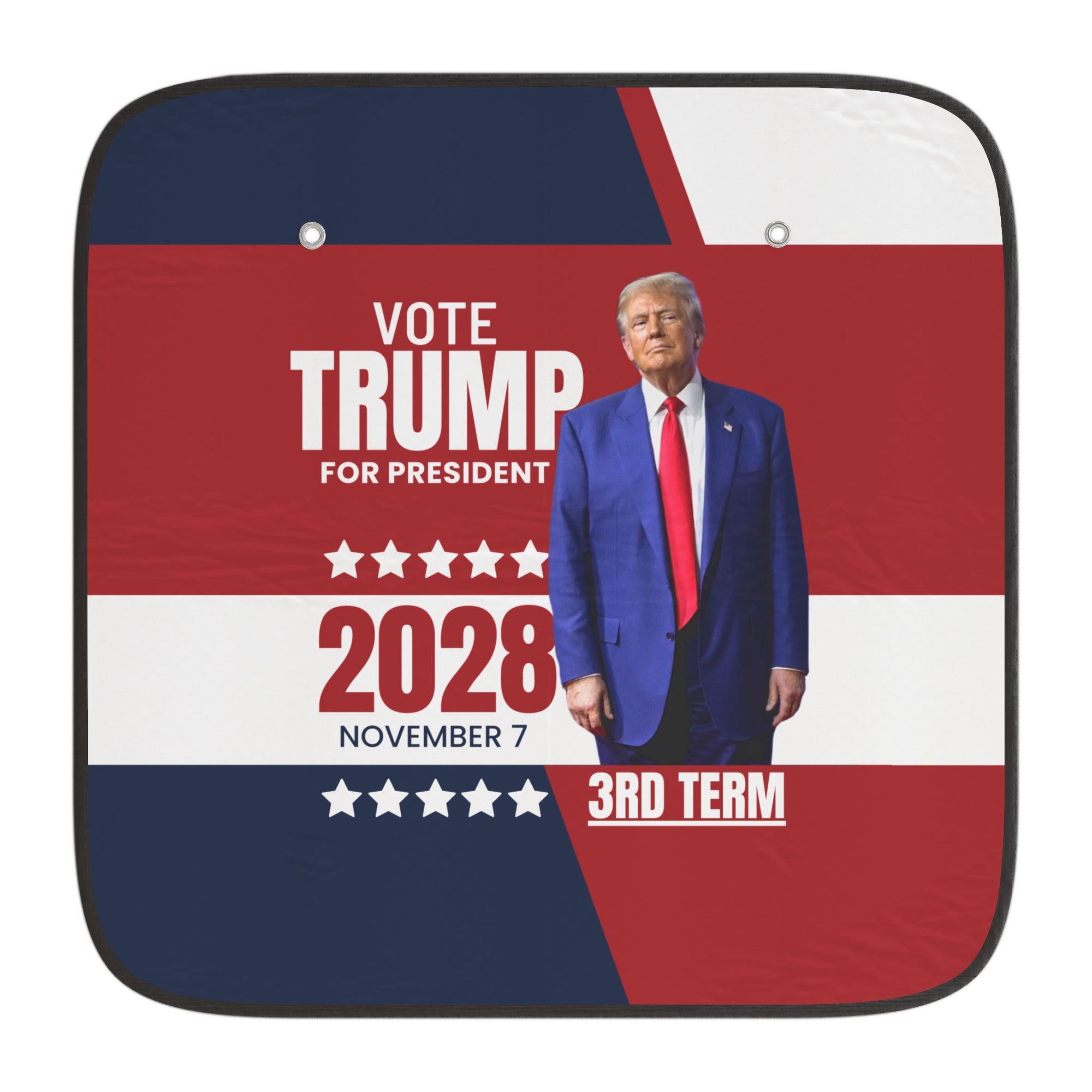 Vote Trump 2028 Car Sun Shades - Patriotic Auto Accessories for Supporters