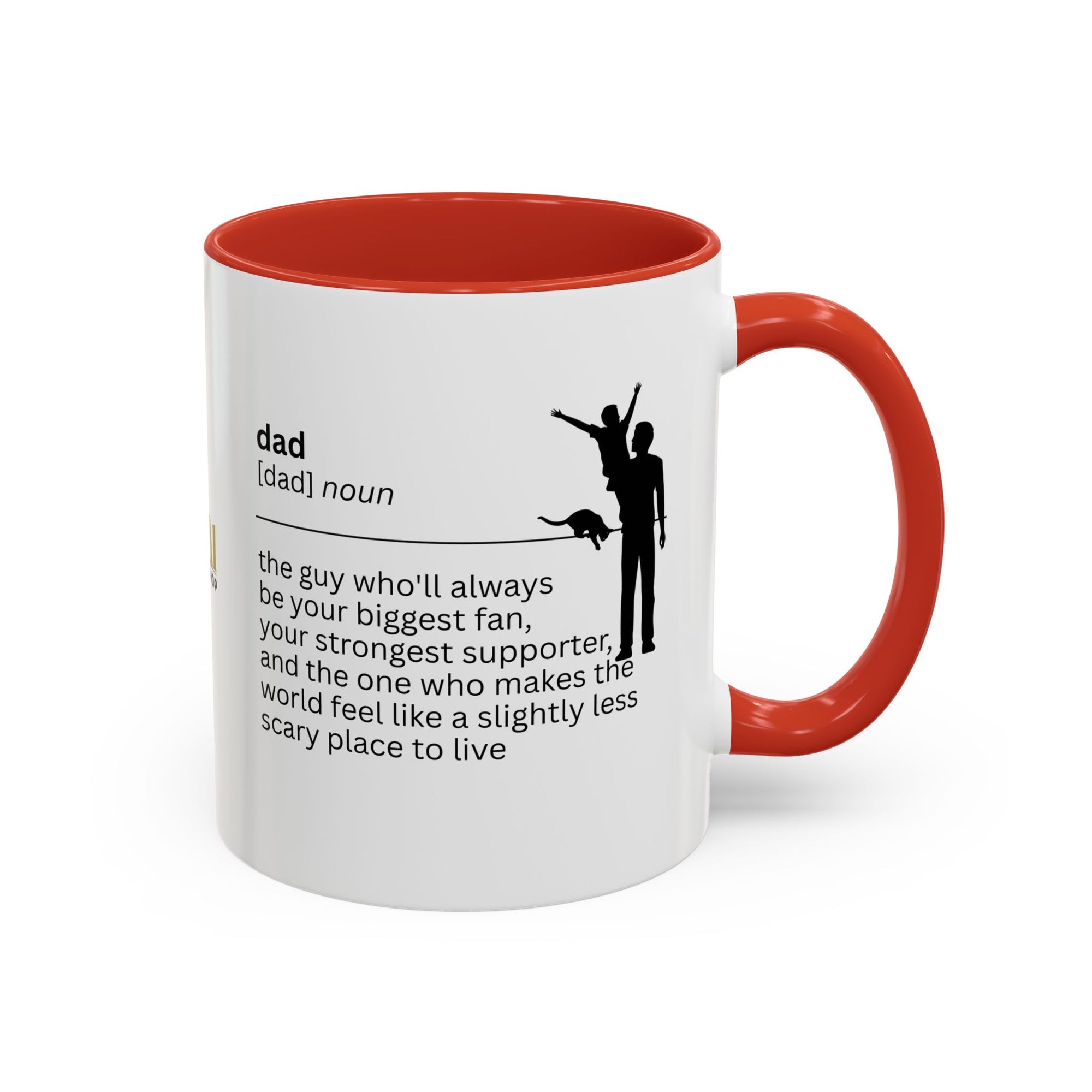 Dad Biggest Fan Accent Coffee Mug - Perfect Gift for Dads