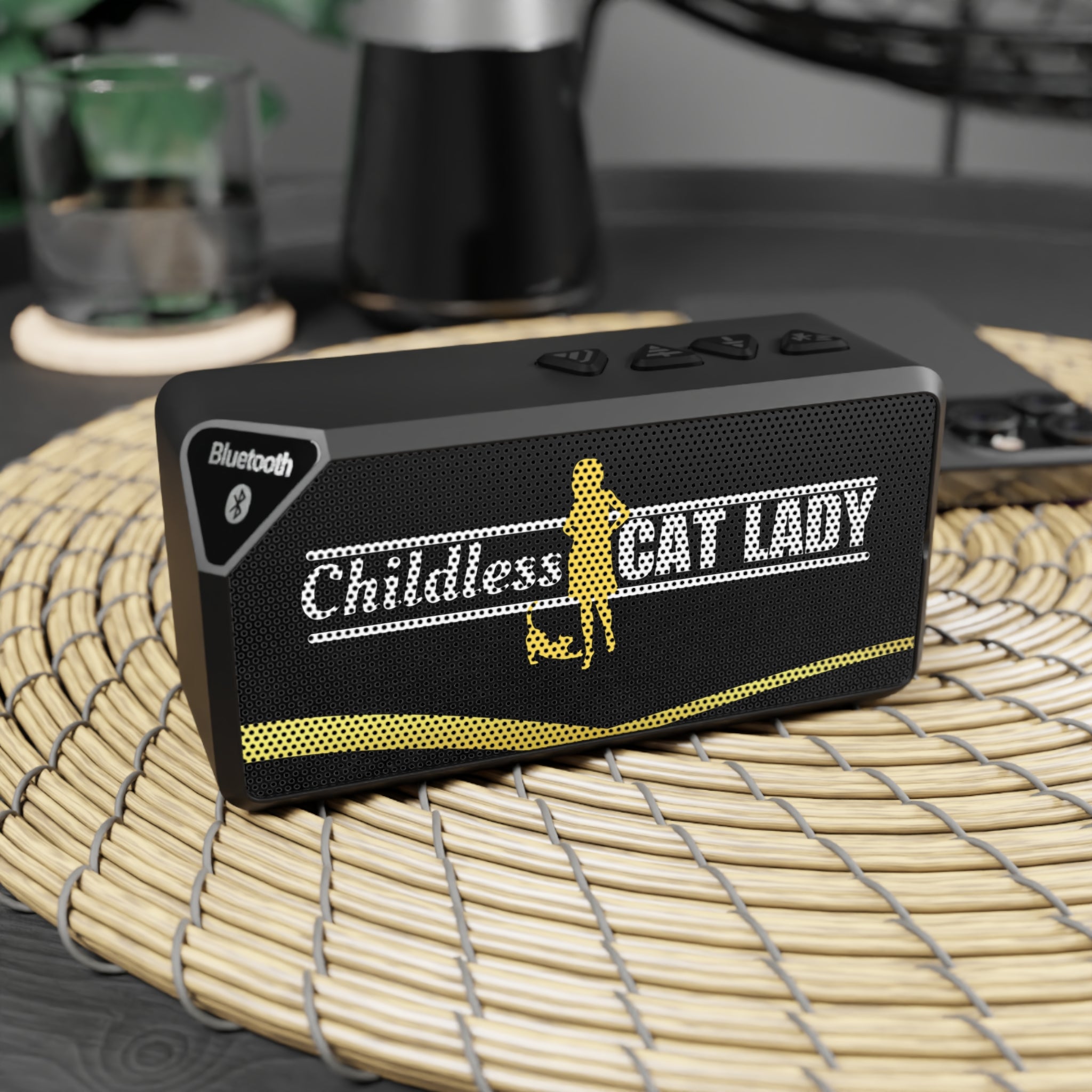 Photo depicting the ​Childless Cat Lady Jabba Bluetooth Speaker from EpiAl's Shop.