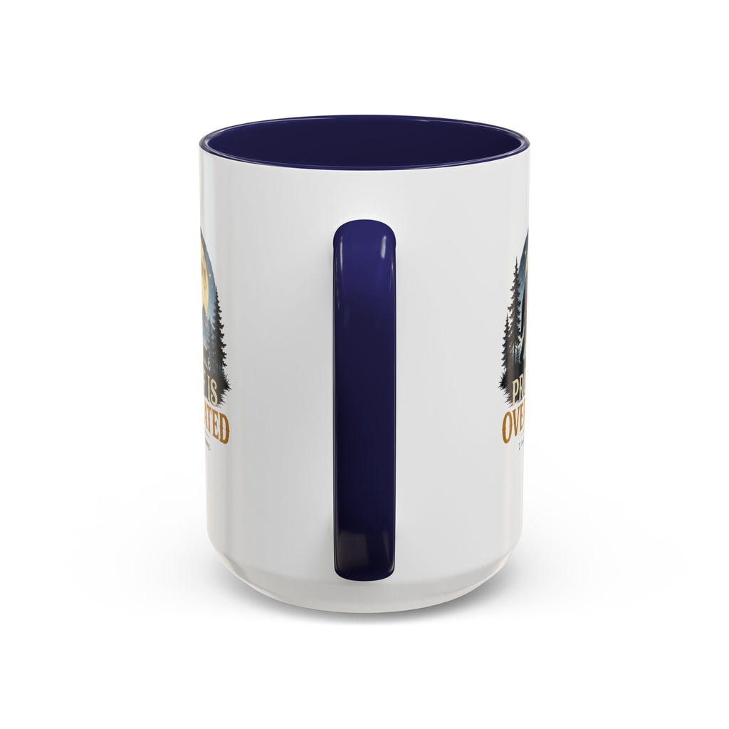 Proof Is Overrated Sasquatch & Black Cat Accent Mug