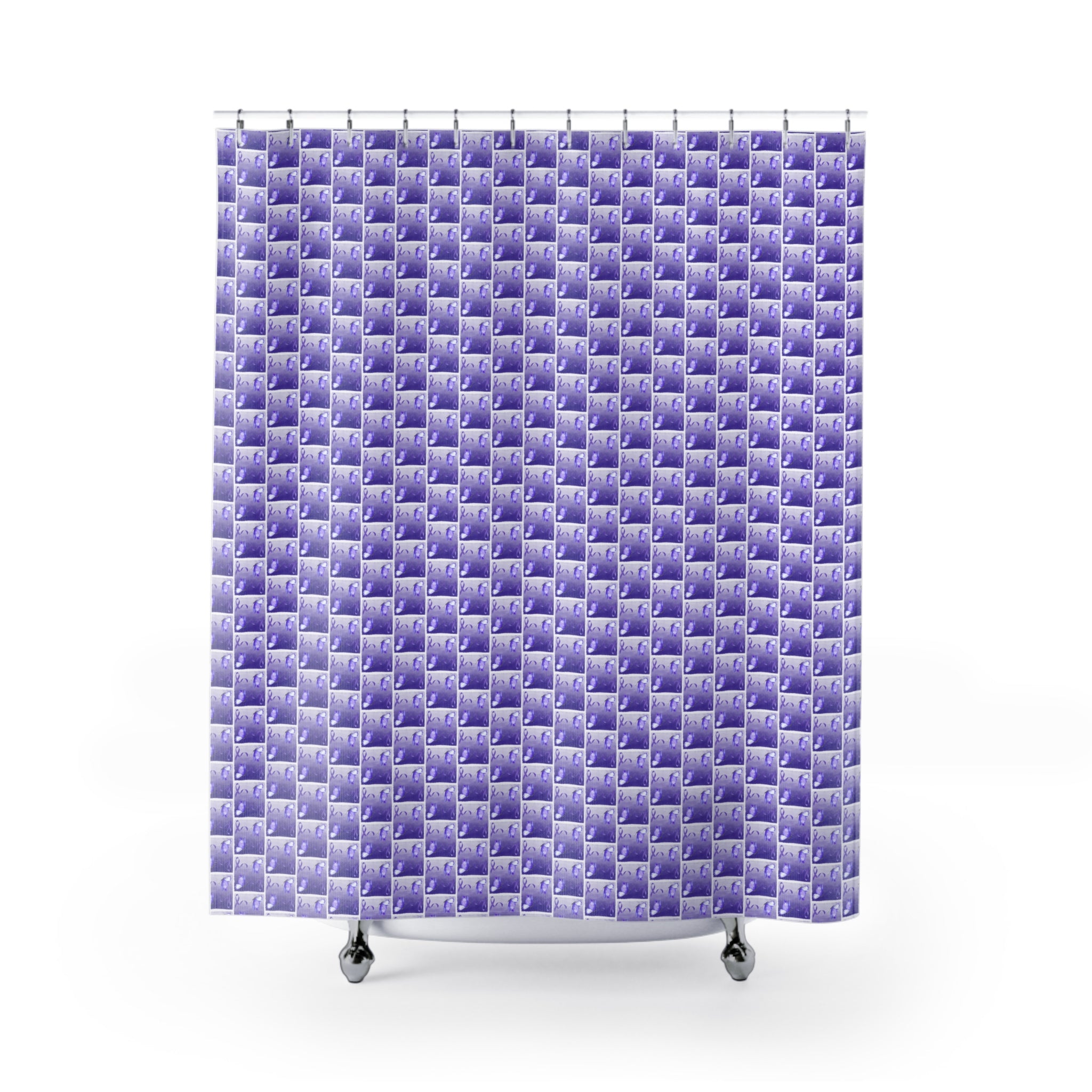 Purple Ribbon Epilepsy Awareness Shower Curtains - EpiAl's Shop