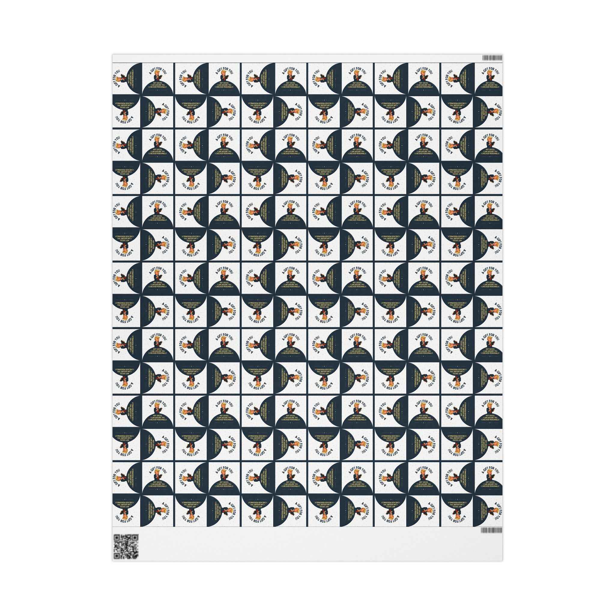 “Not Socks” Wrapping Paper — Political Parody Gift Wrap