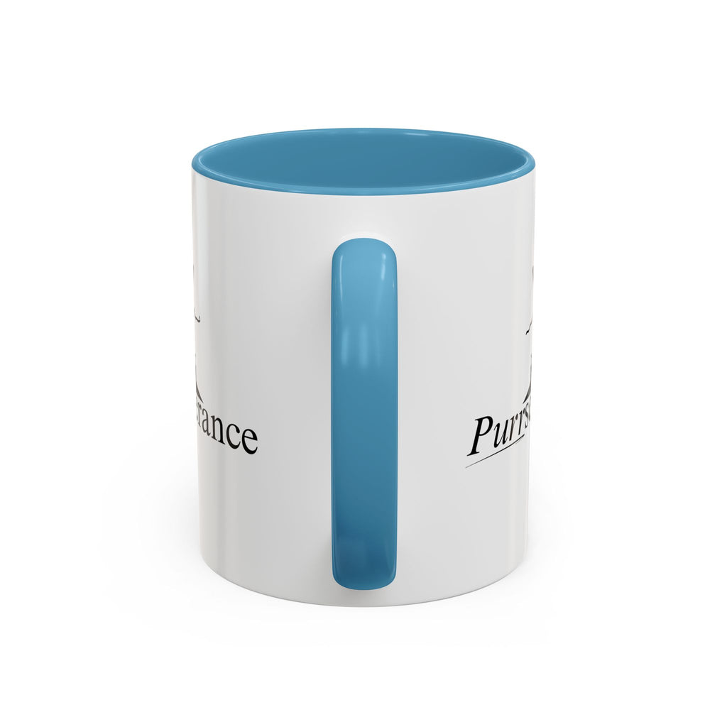 Purrseverance Accent Coffee Mug (11, 15oz)