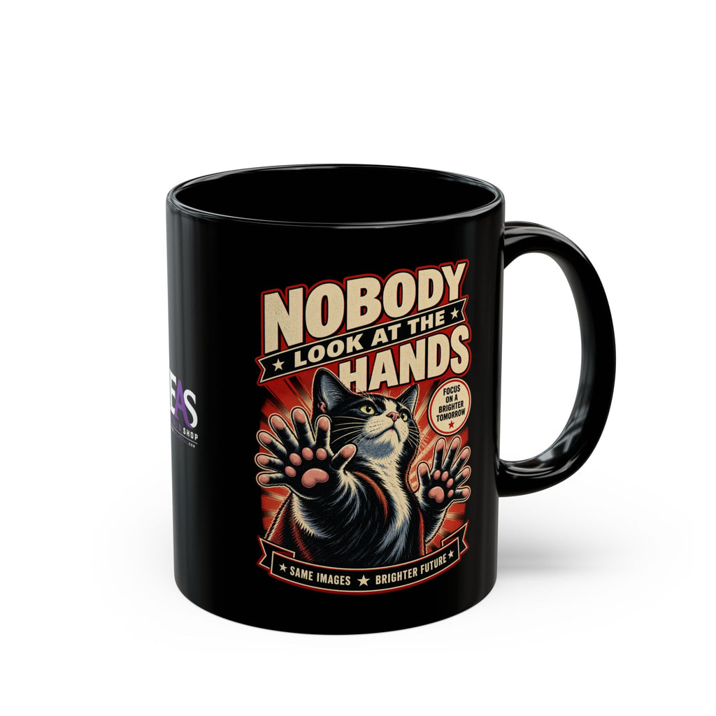 Nobody Look at the Hands AI Slop Mug